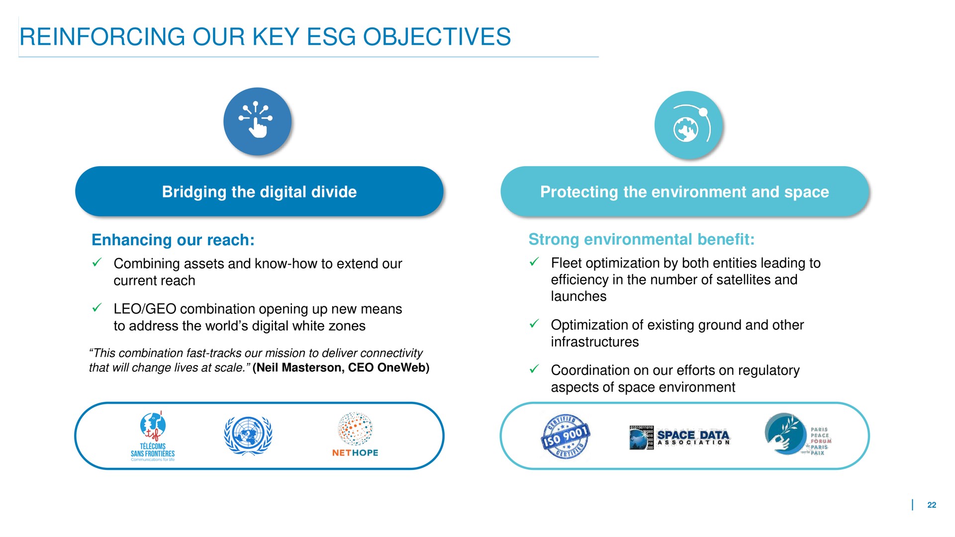 reinforcing our key objectives | Eutelsat