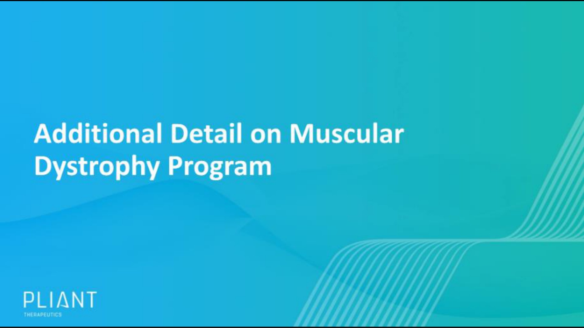 additional detail on muscular dystrophy program | Pilant Therapeutics