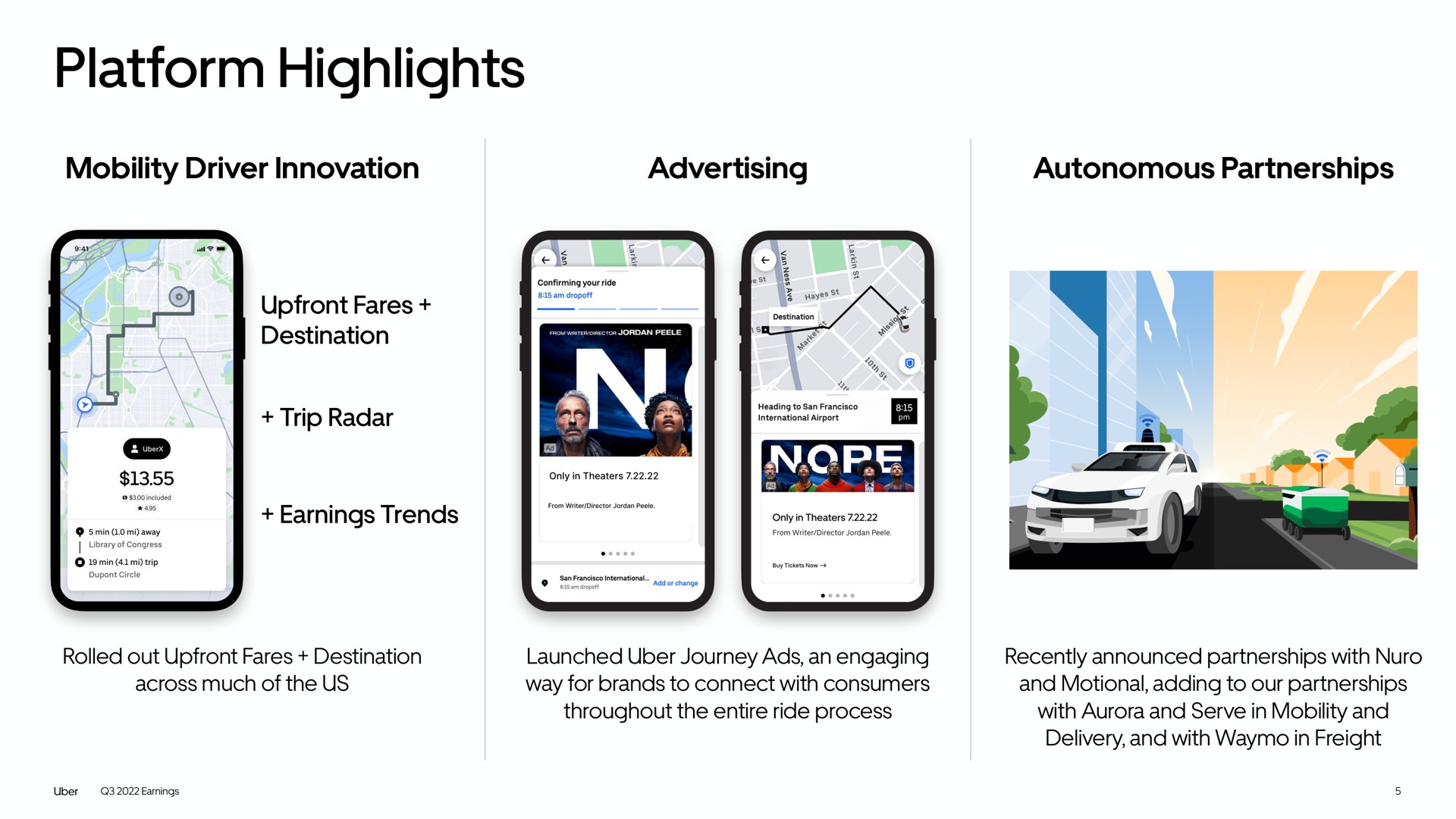 platform highlights it | Uber