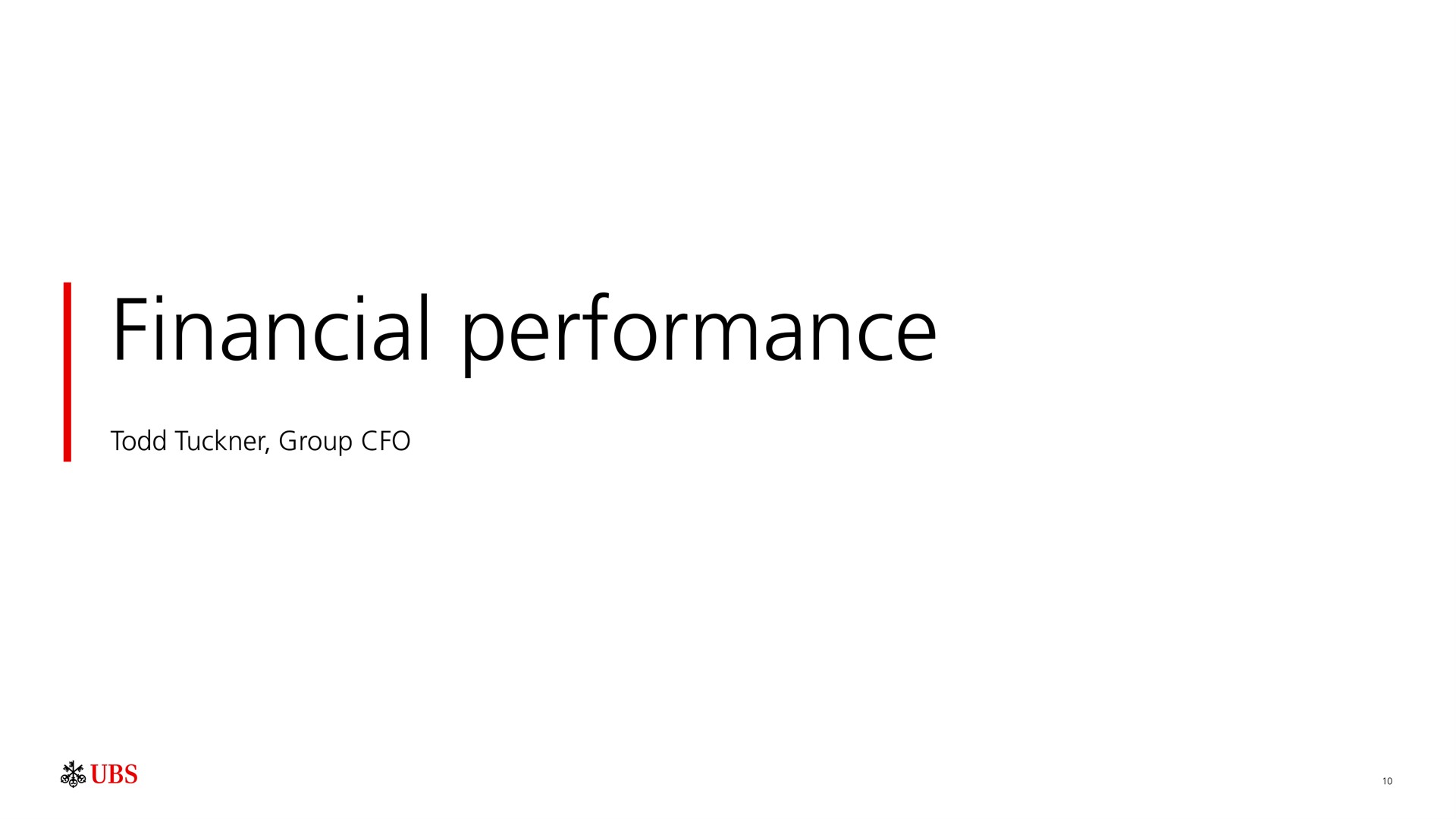 financial performance | UBS