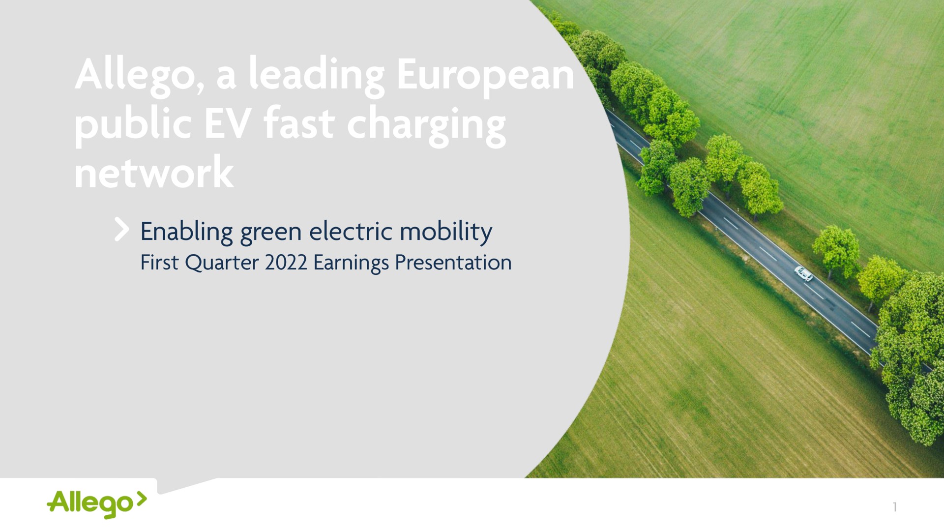 enabling green electric mobility first quarter earnings presentation | Allego