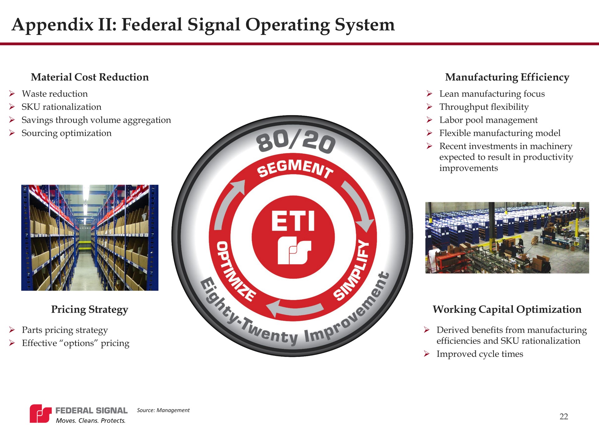 appendix federal signal operating system | Federal Signal
