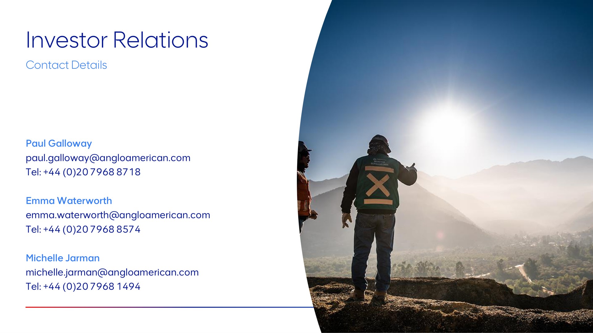 investor relations | AngloAmerican