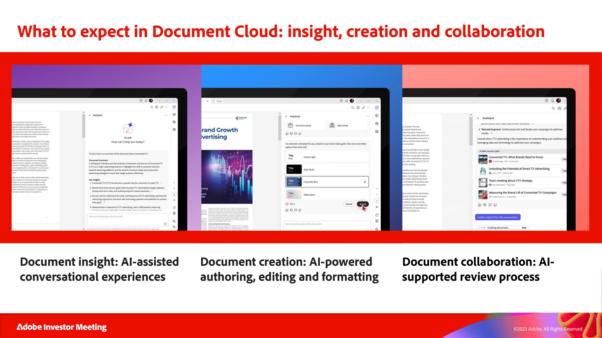 what to expect in document cloud insight creation and collaboration | Adobe