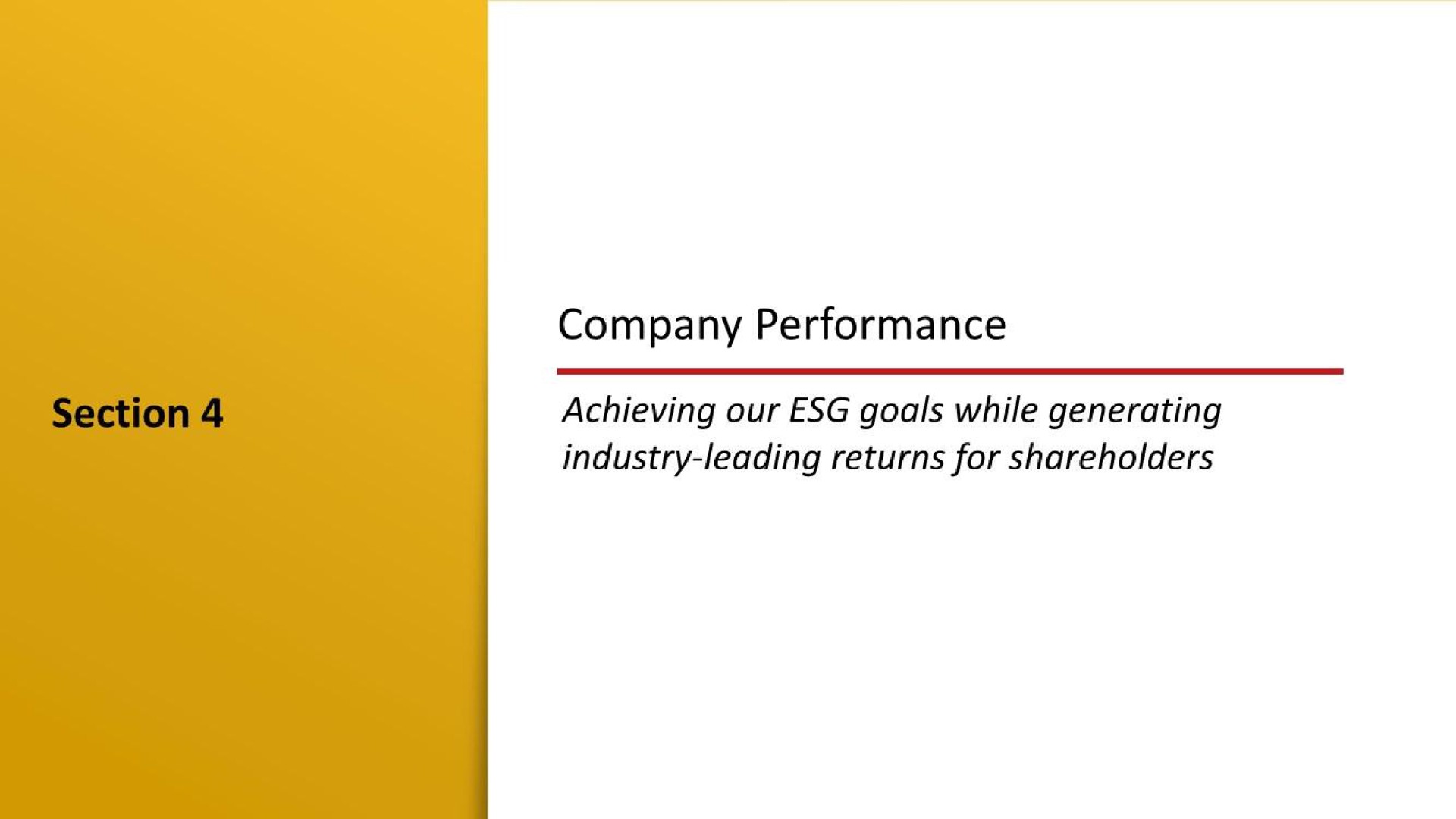 company performance achieving our goals while generating industry leading returns for shareholders | McDonald's
