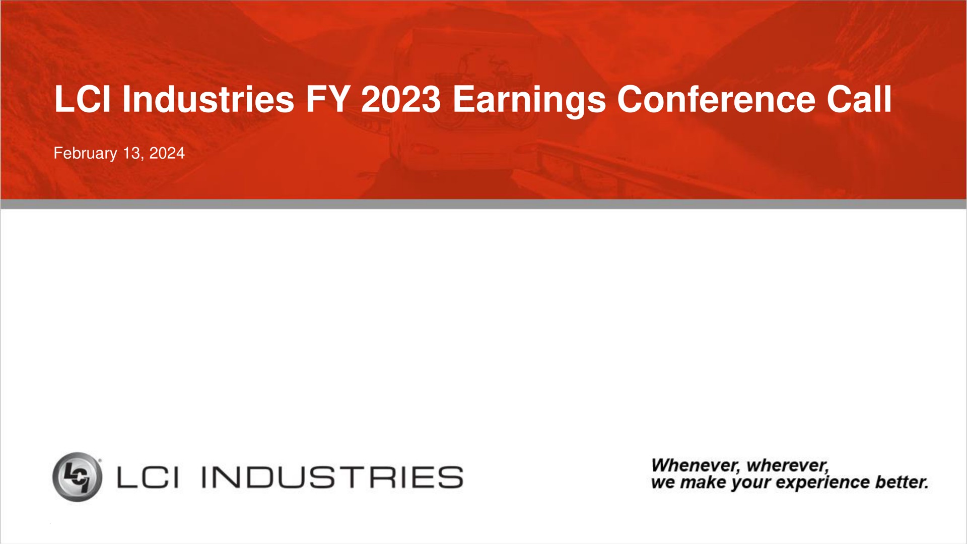 industries earnings conference call | LCI Industries