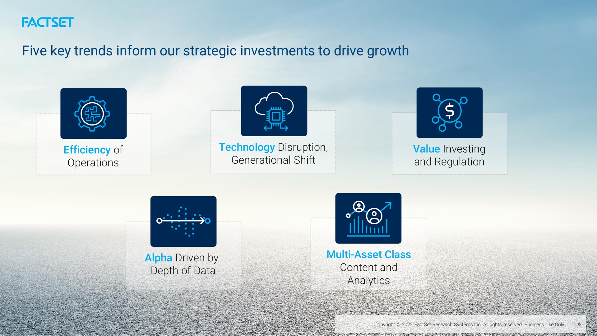 five key trends inform our strategic investments to drive growth | Factset