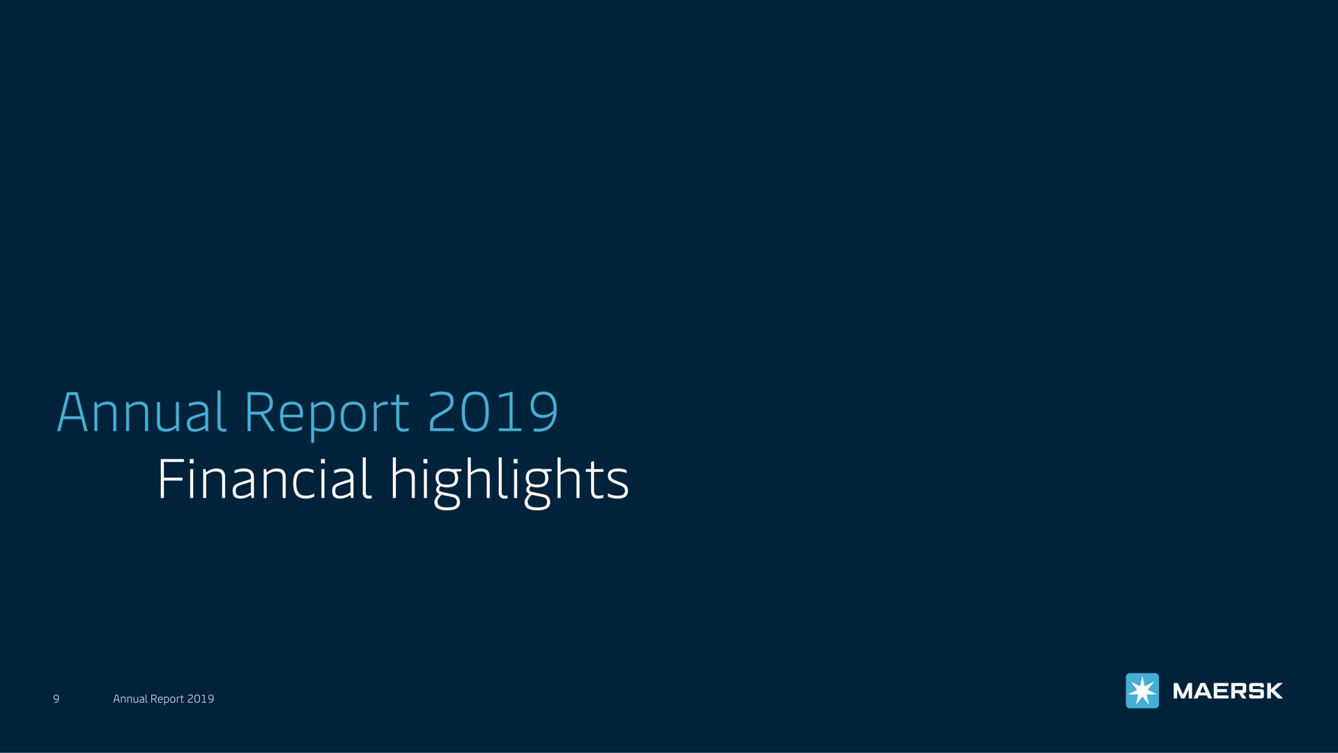 annual report financial highlights ems | Maersk