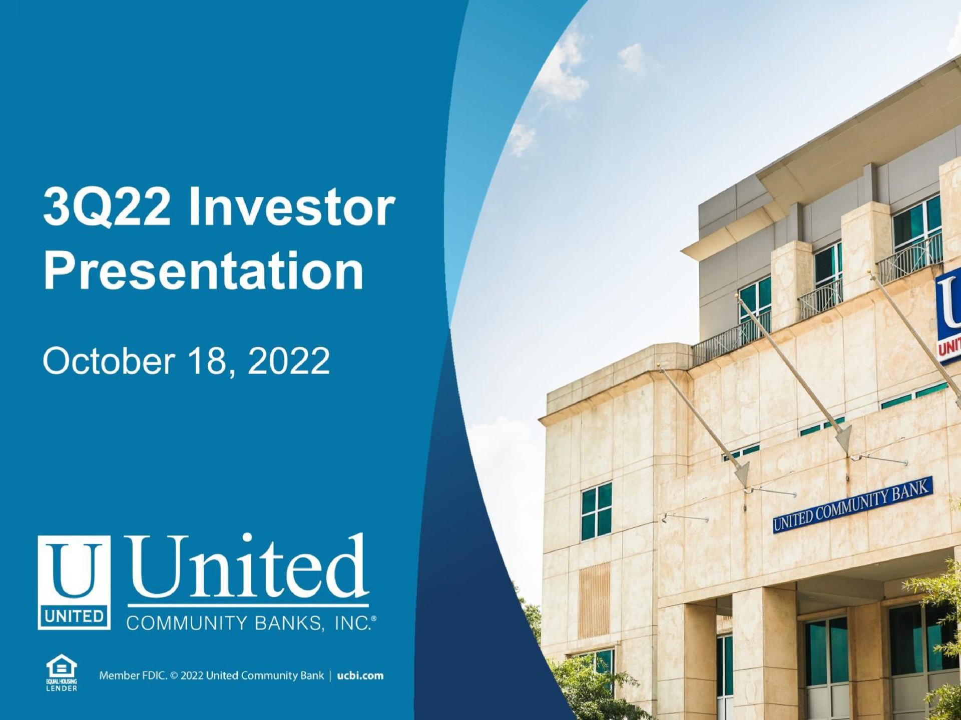 investor presentation united | United Community Banks
