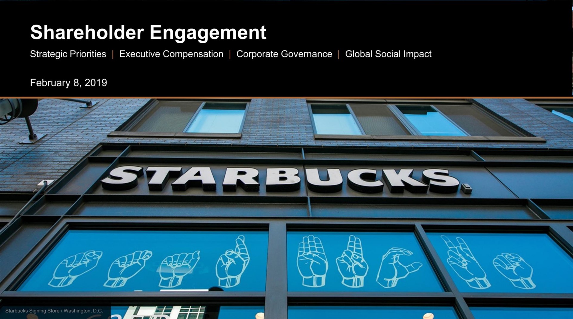 shareholder engagement | Starbucks