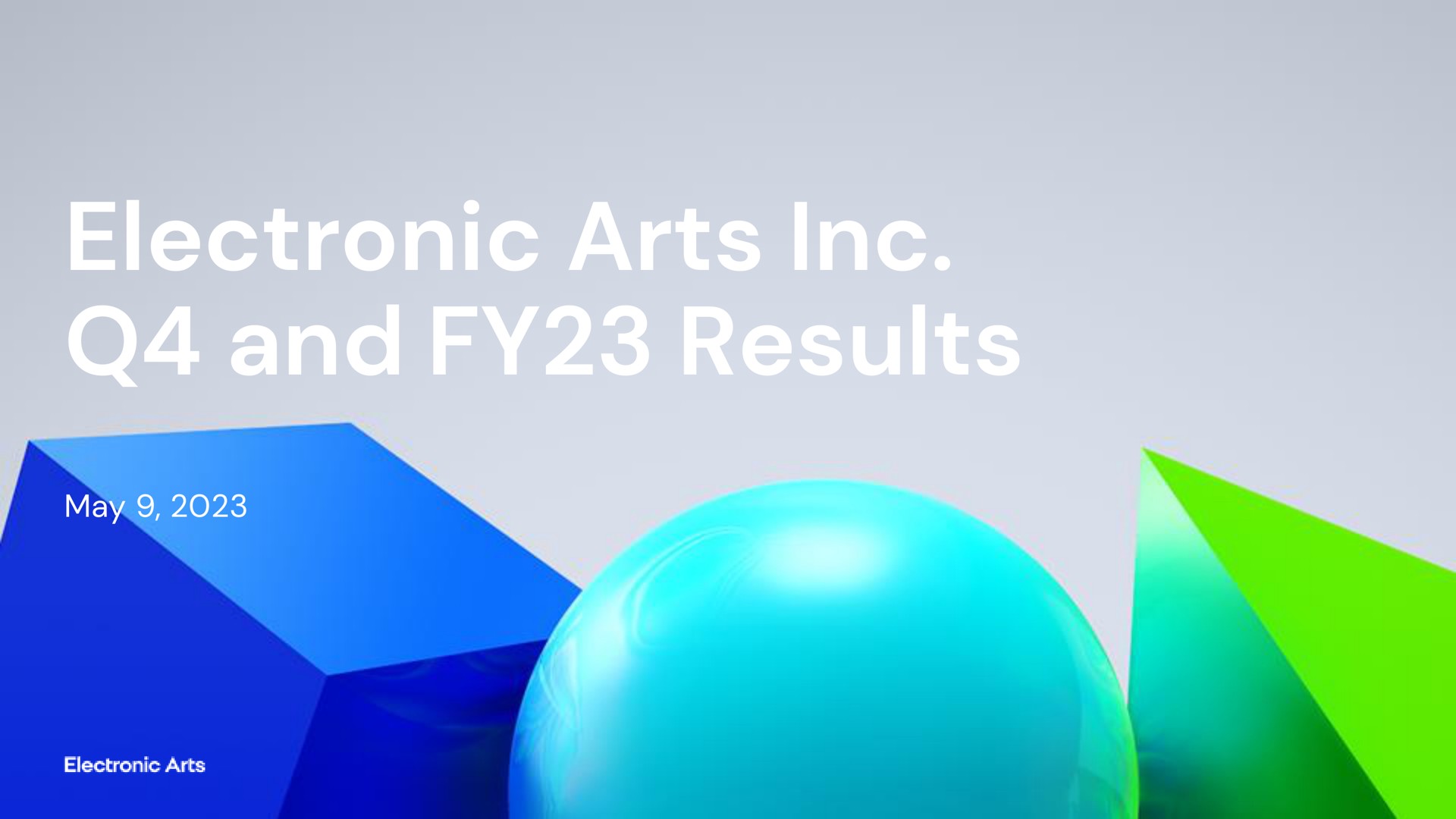 electronic arts and results may | Electronic Arts