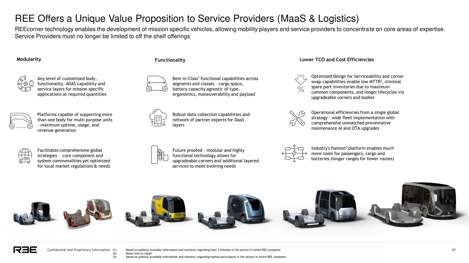 ree offers a unique value proposition to service providers logistics | REE