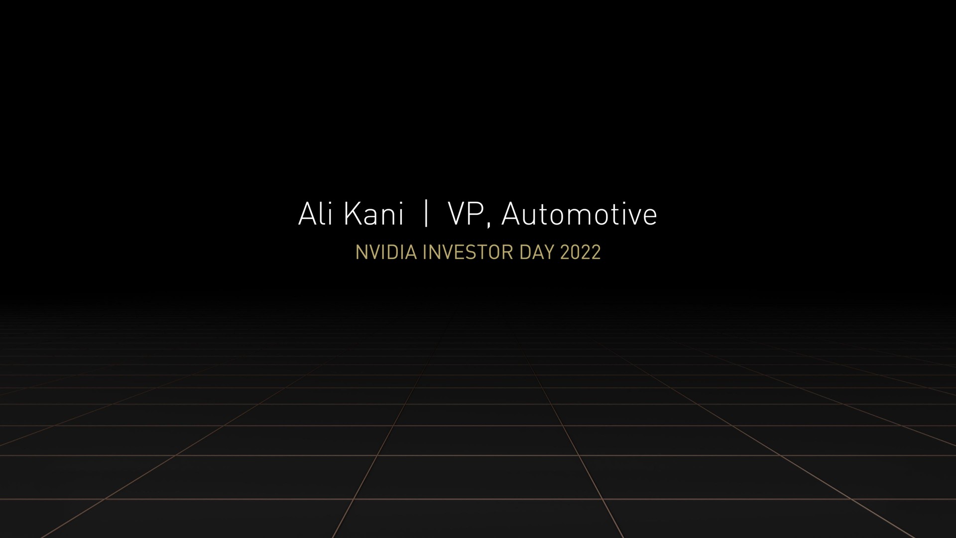 automotive investor day | NVIDIA
