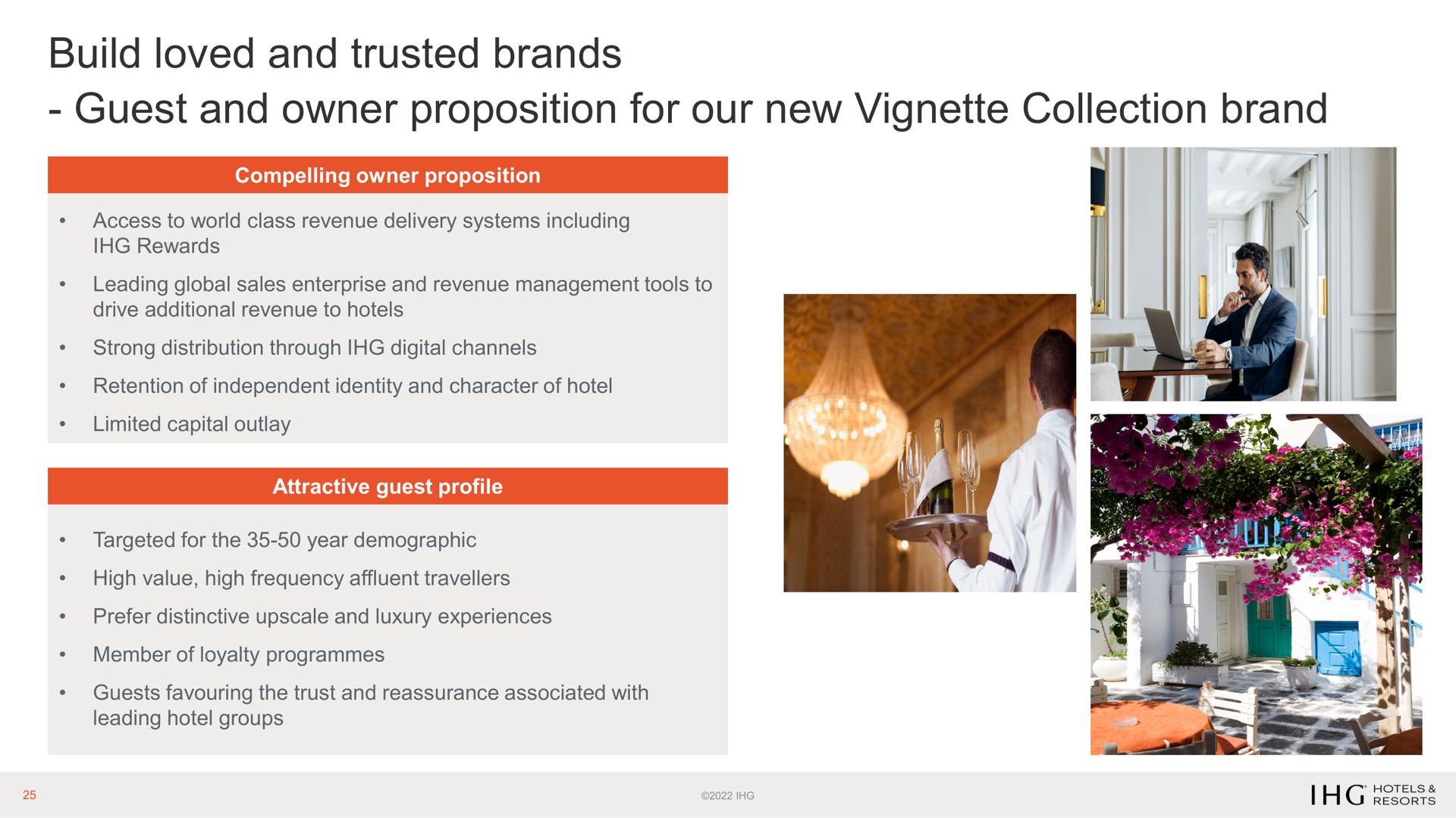 build loved and trusted brands guest and owner proposition for our new vignette collection brand | IHG Hotels
