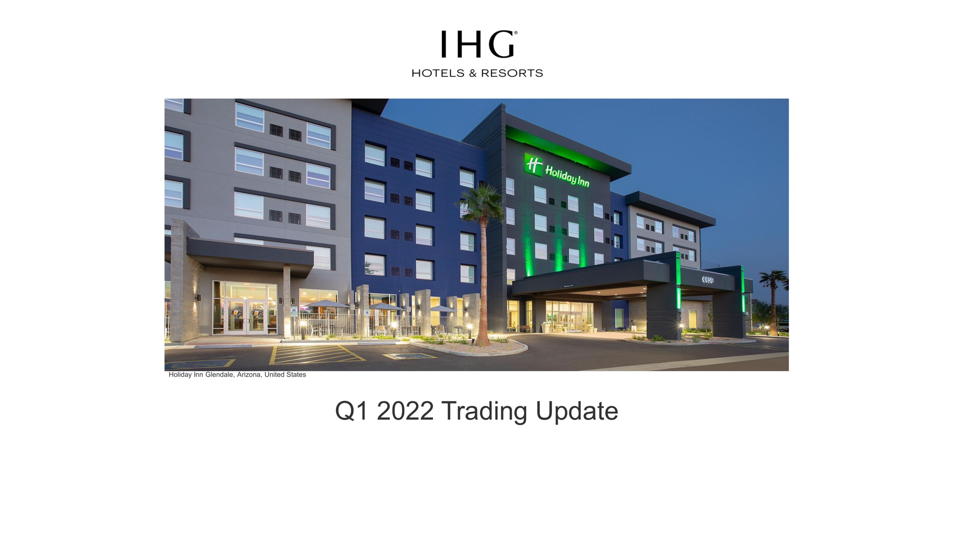 trading update | IHG Hotels