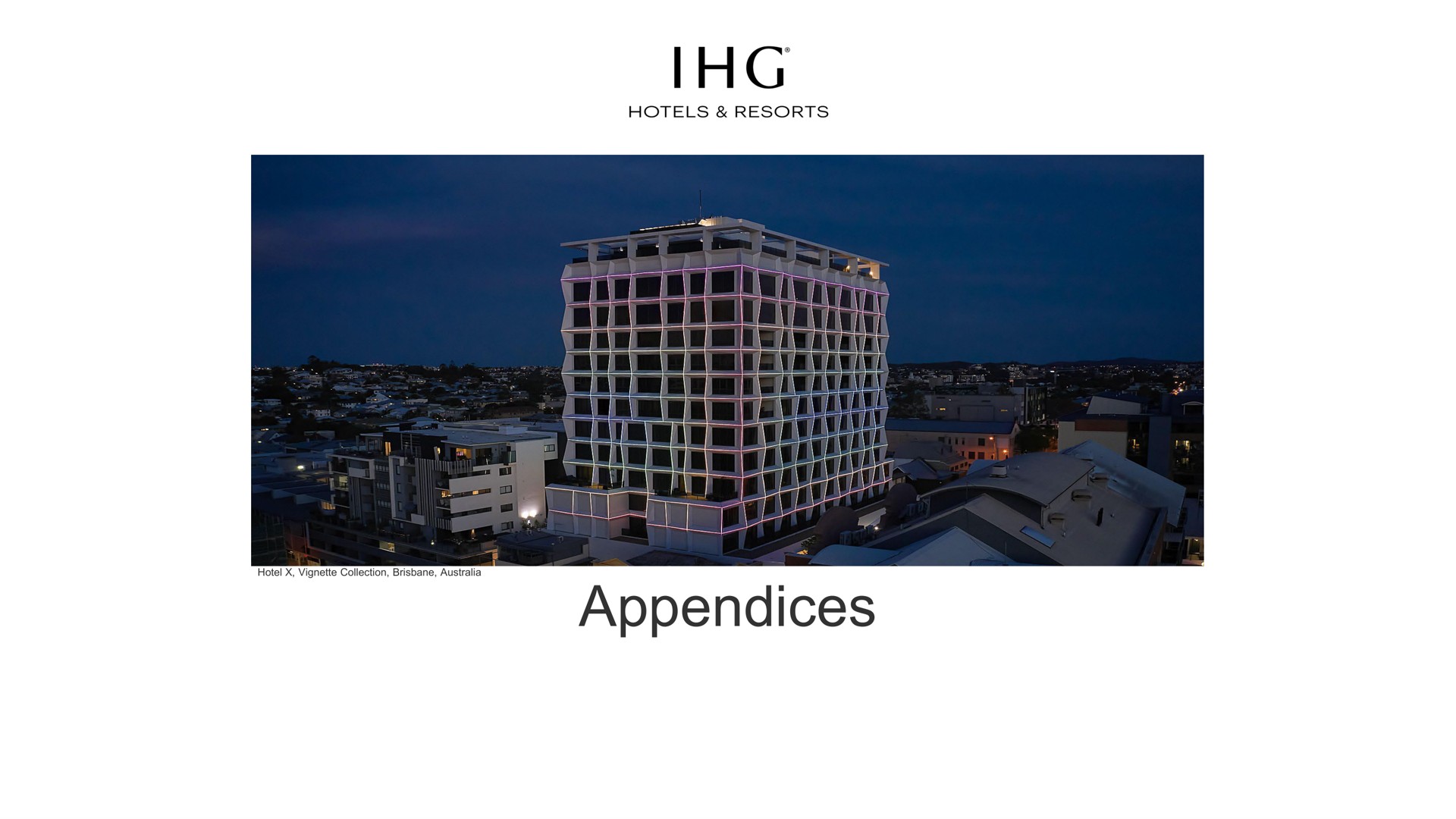 appendices | IHG Hotels