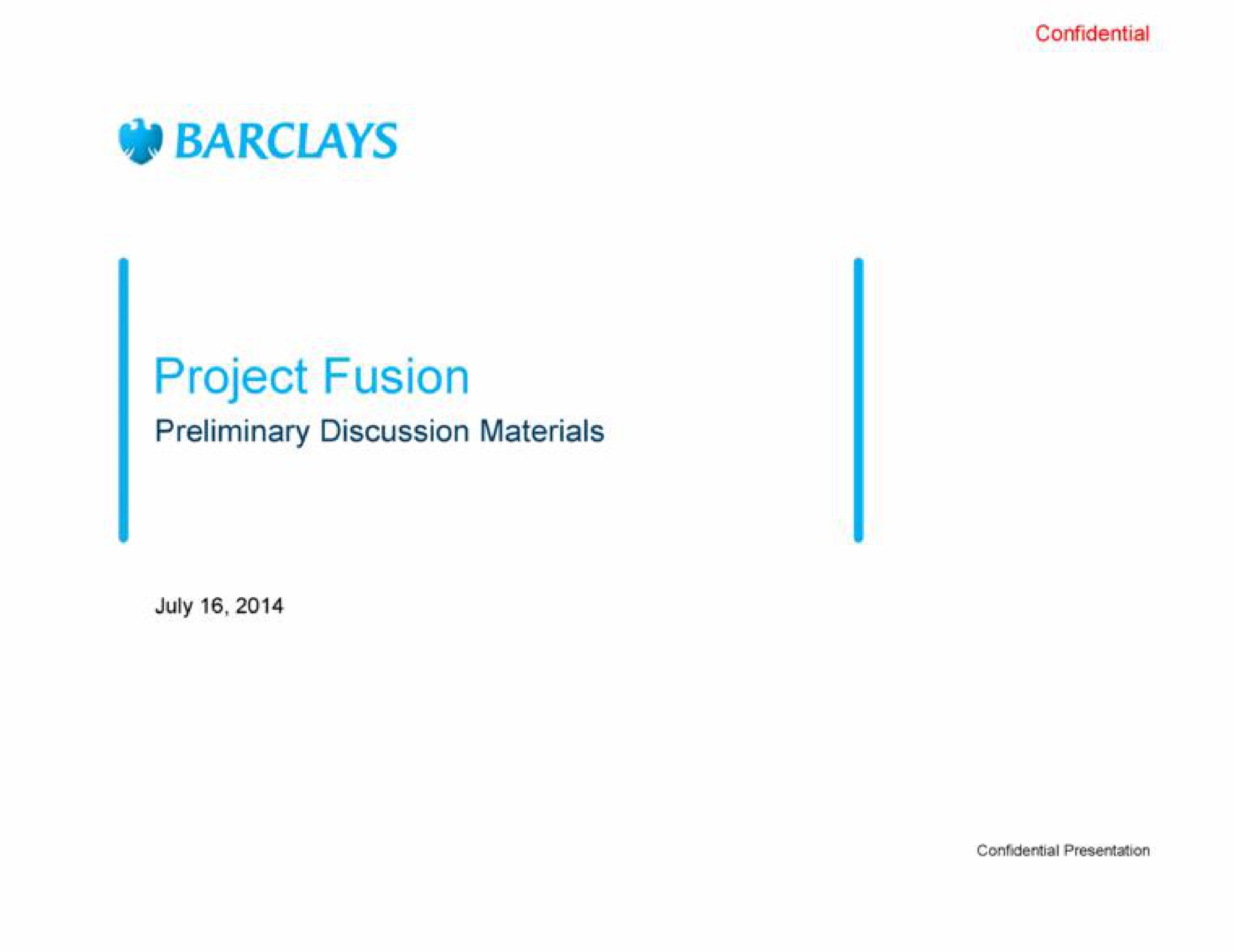 project fusion | Barclays