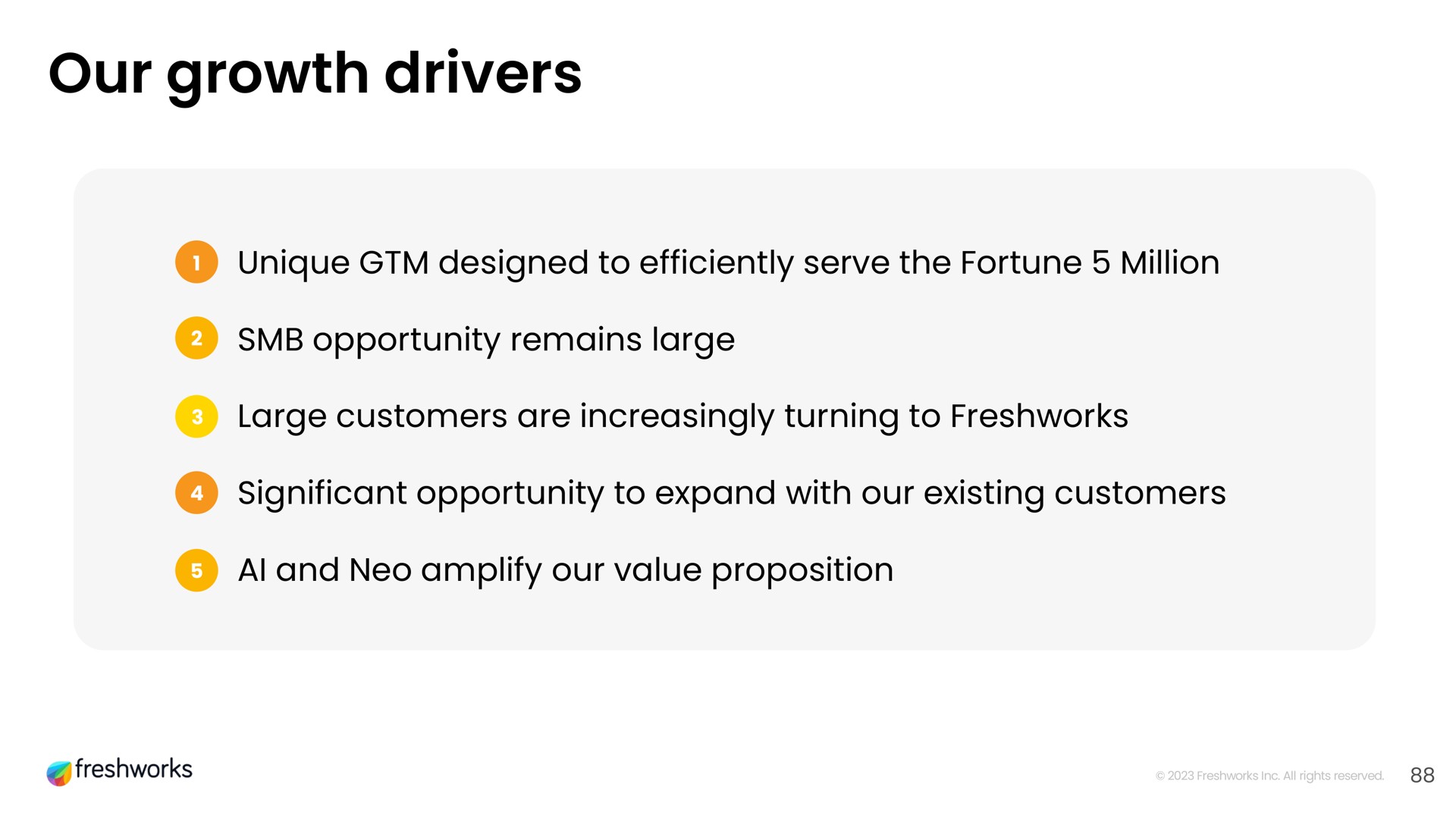 our growth drivers | Freshworks
