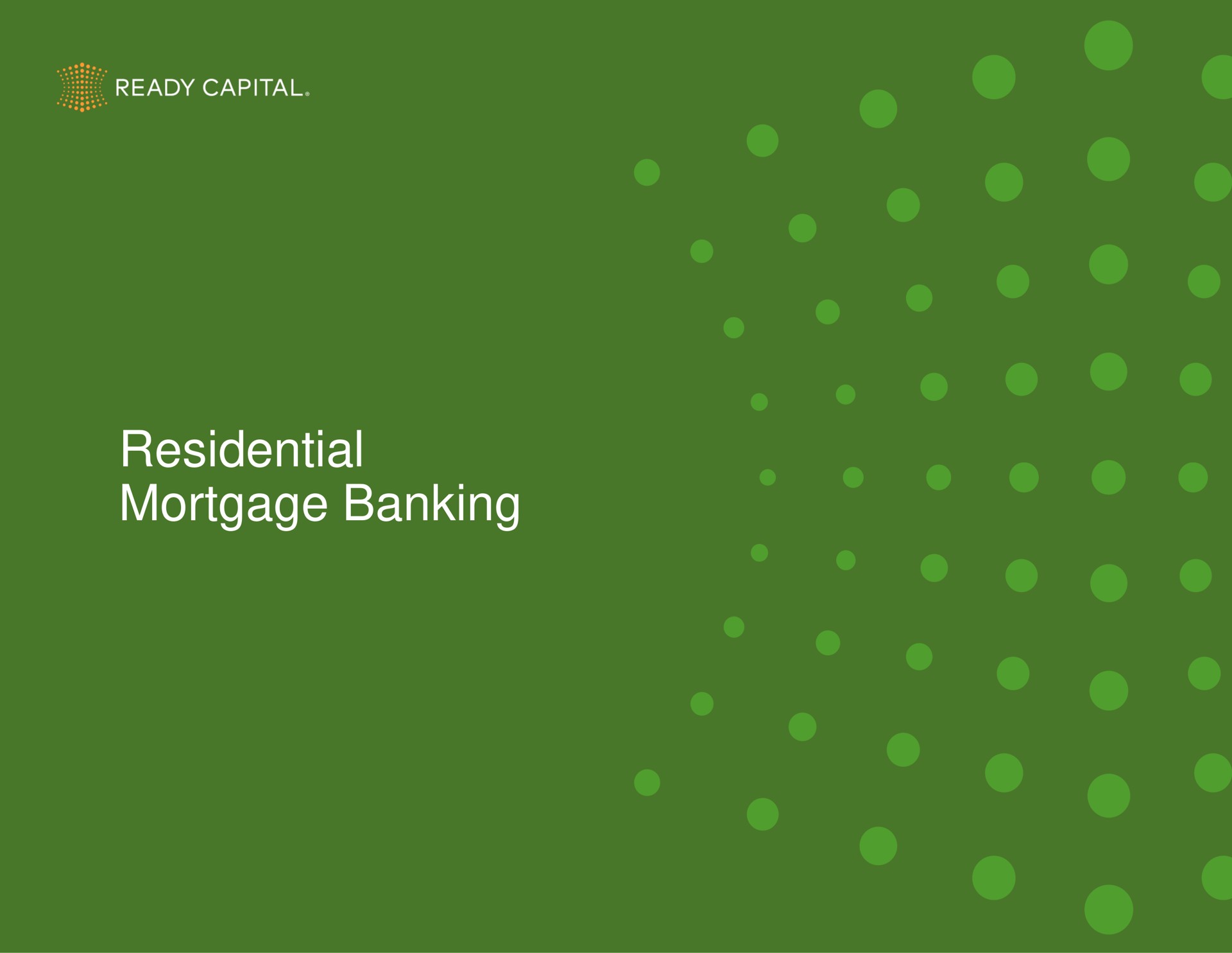 residential mortgage banking ready capital | Ready Capital