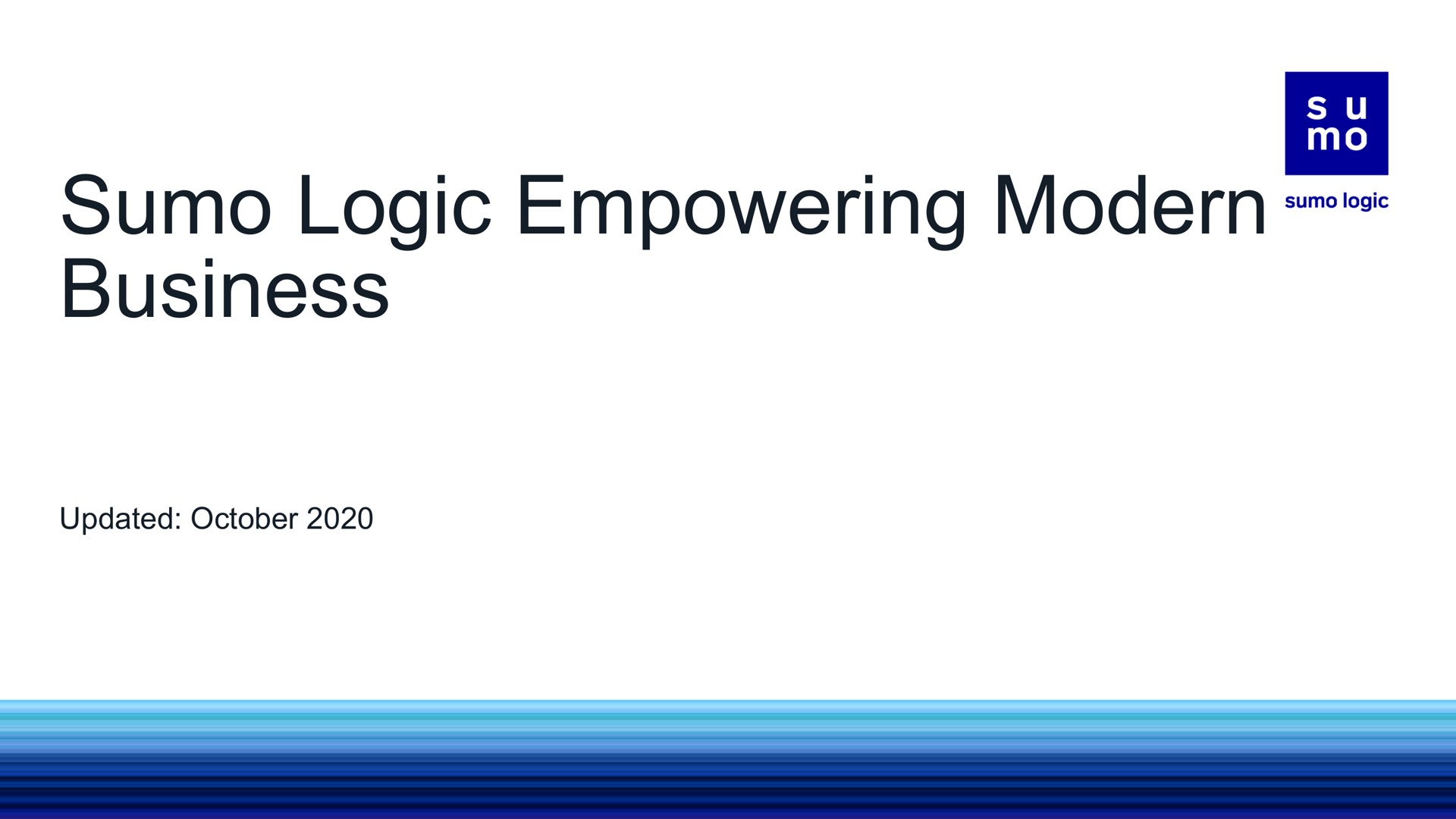 logic empowering modern business | Sumo Logic