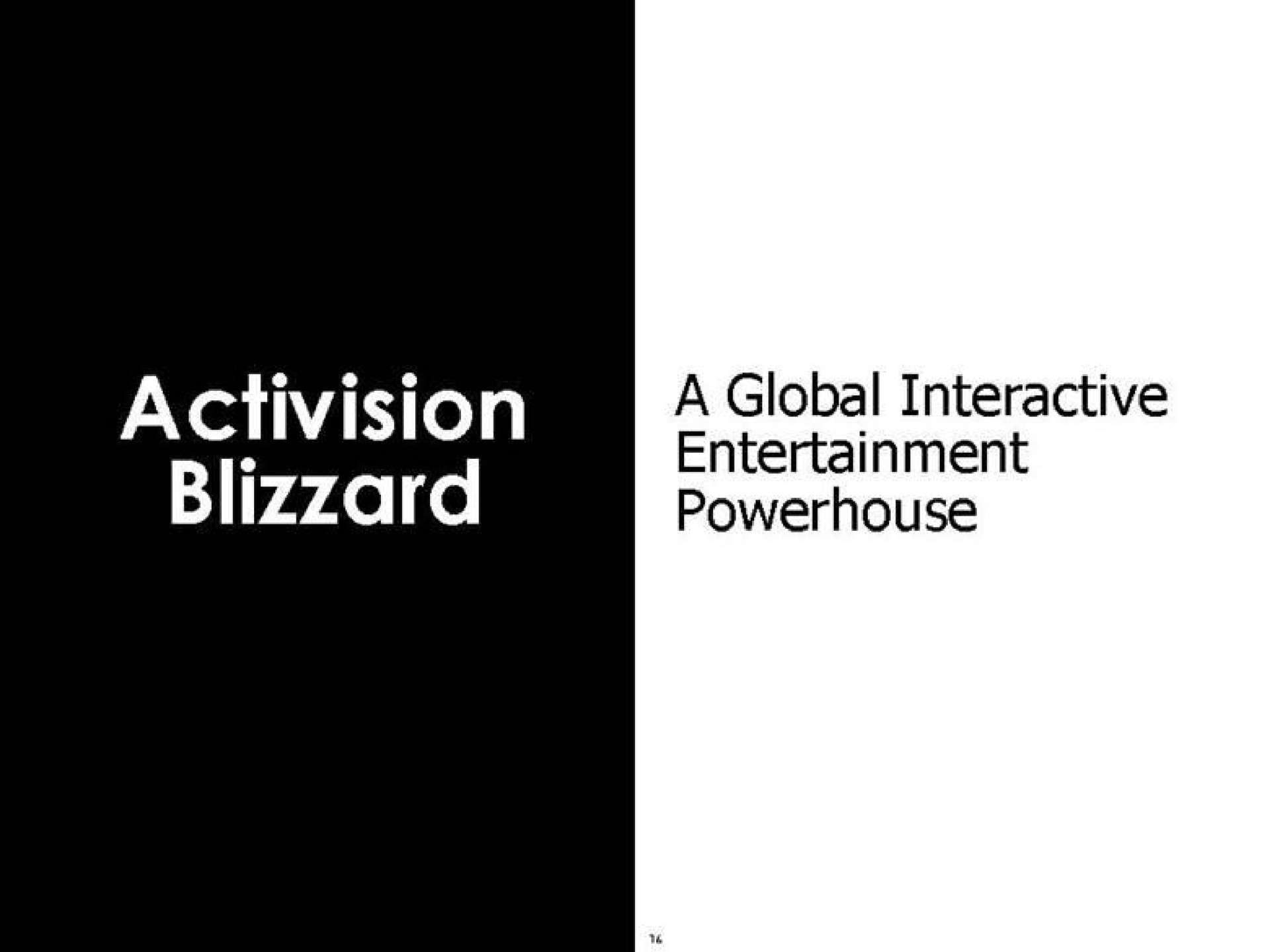 on interactive mae blizzard powerhouse | Activision Blizzard