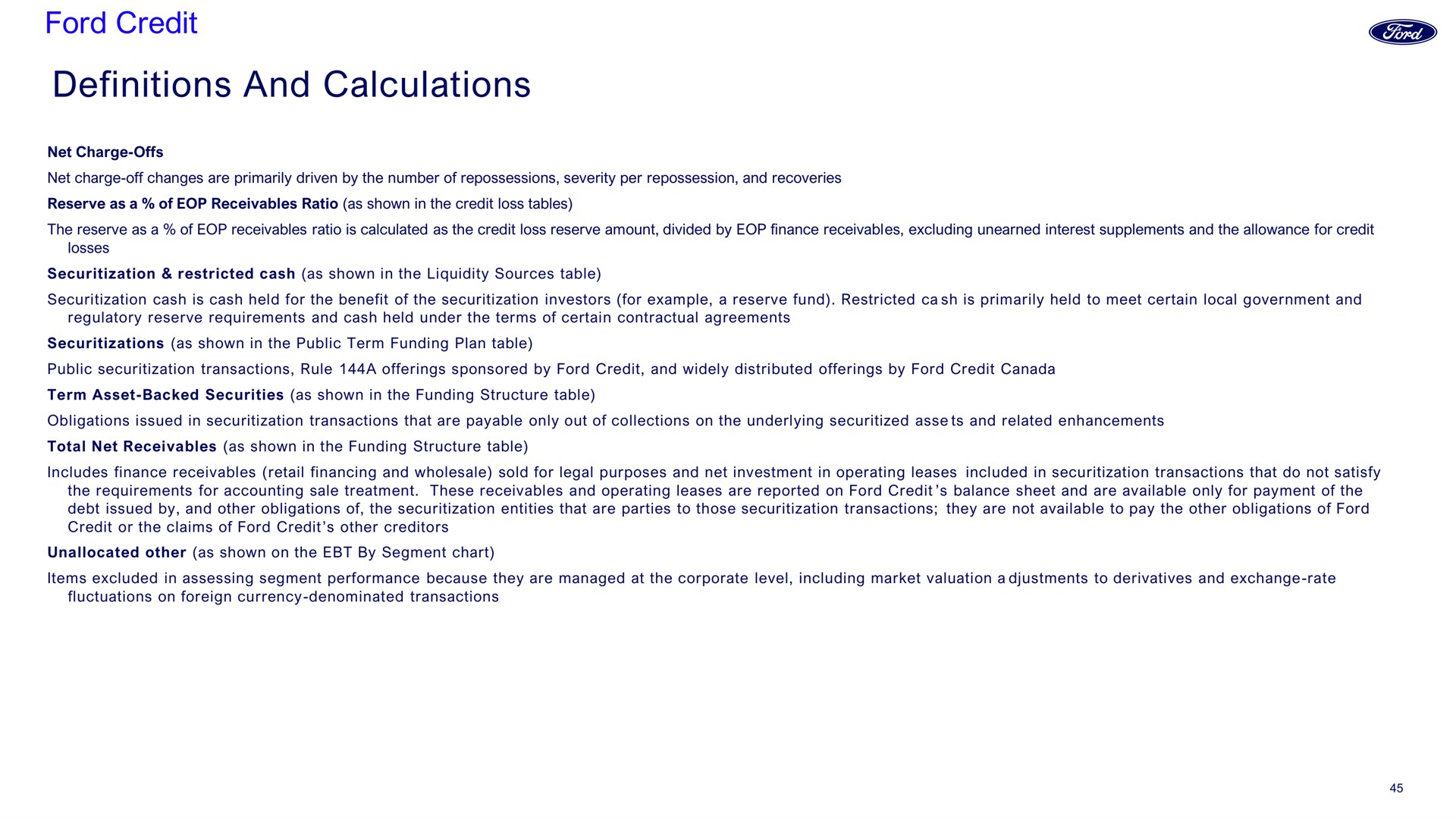 ford credit definitions and calculations | Ford Credit