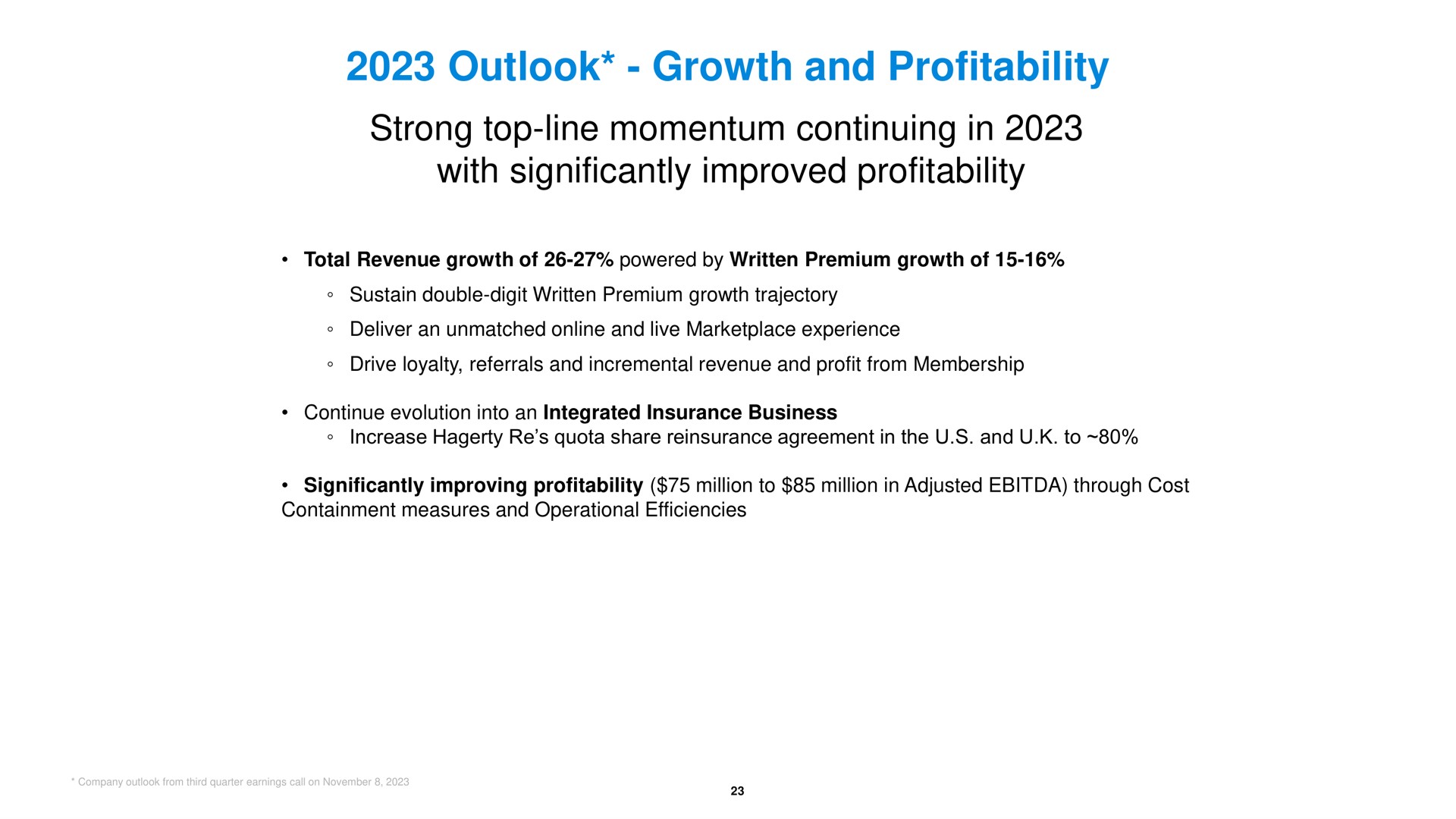 outlook growth and profitability | Hagerty
