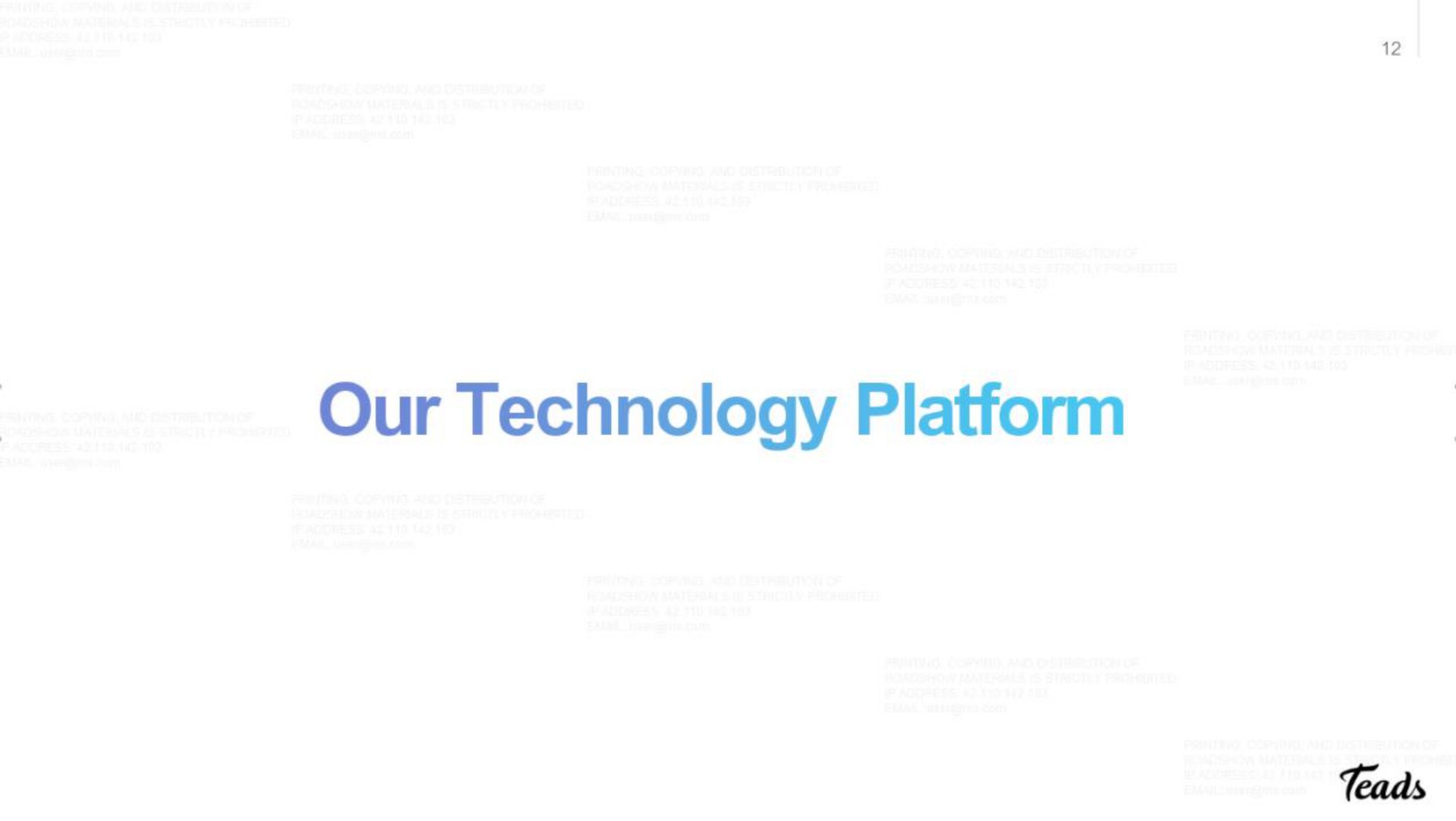 our technology platform | Teads