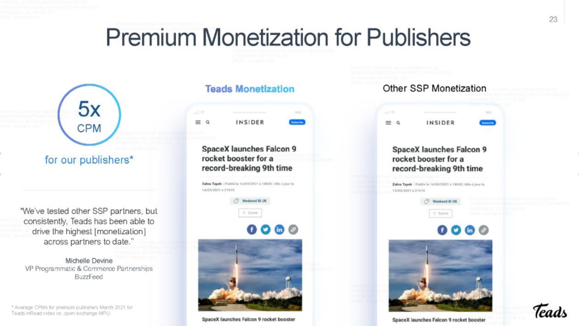 premium monetization for publishers | Teads