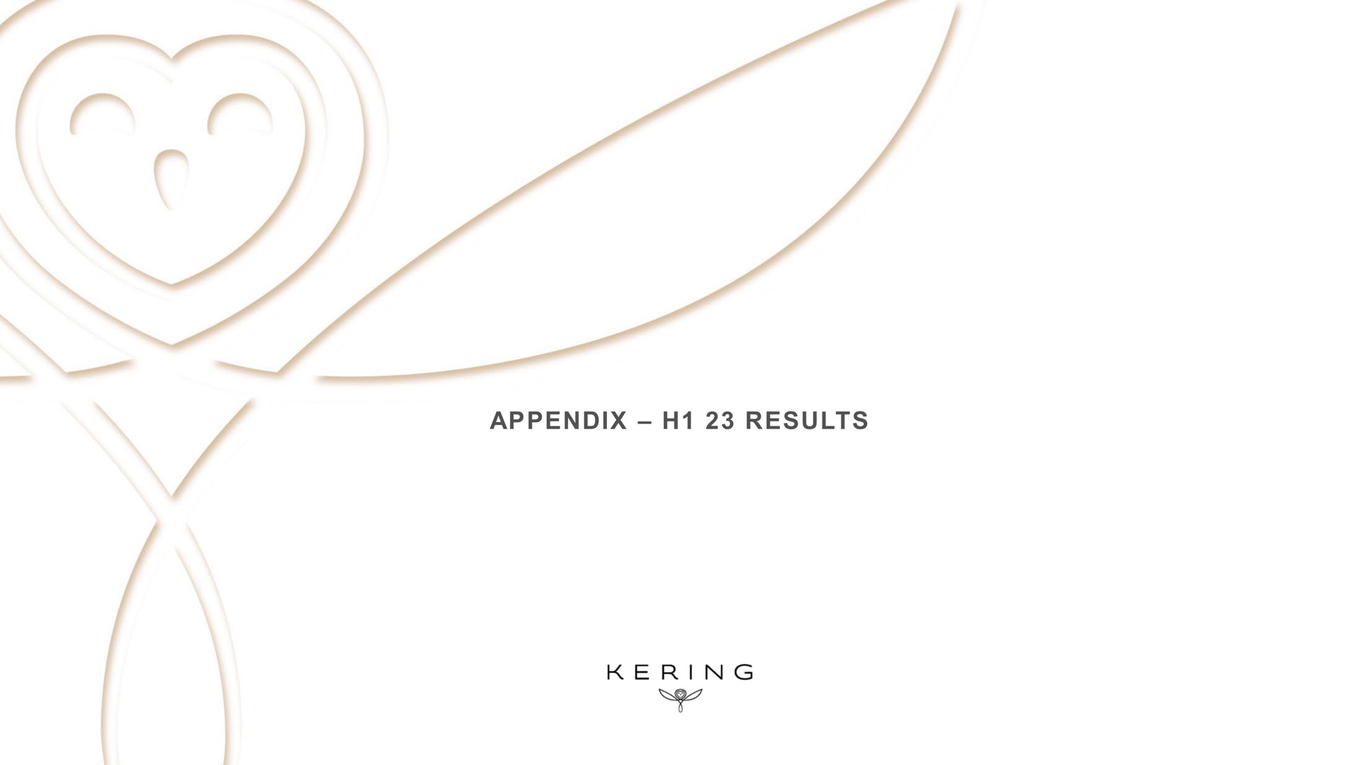 appendix results | Kering