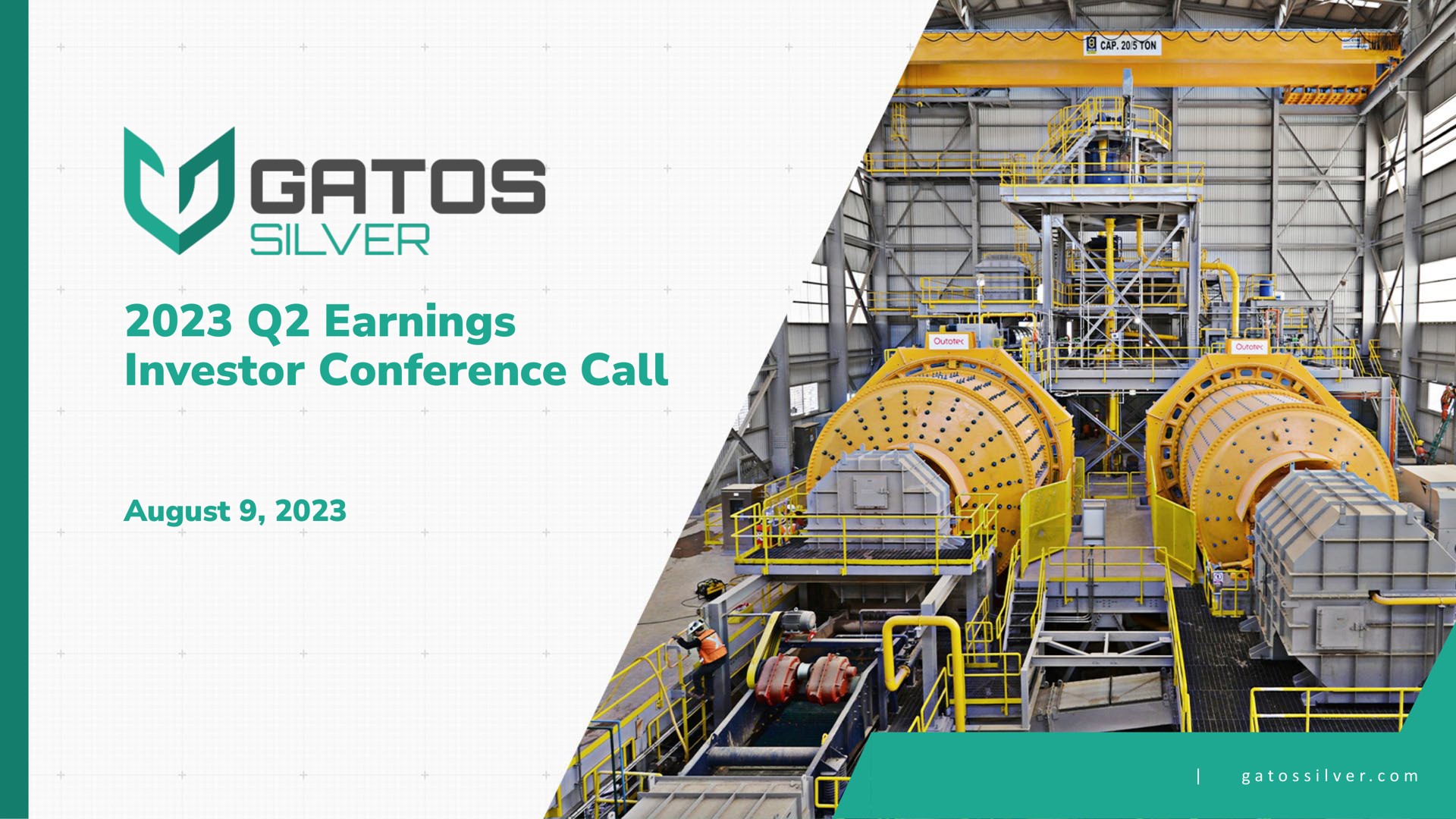 earnings investor conference call august silver | Gatos Silver