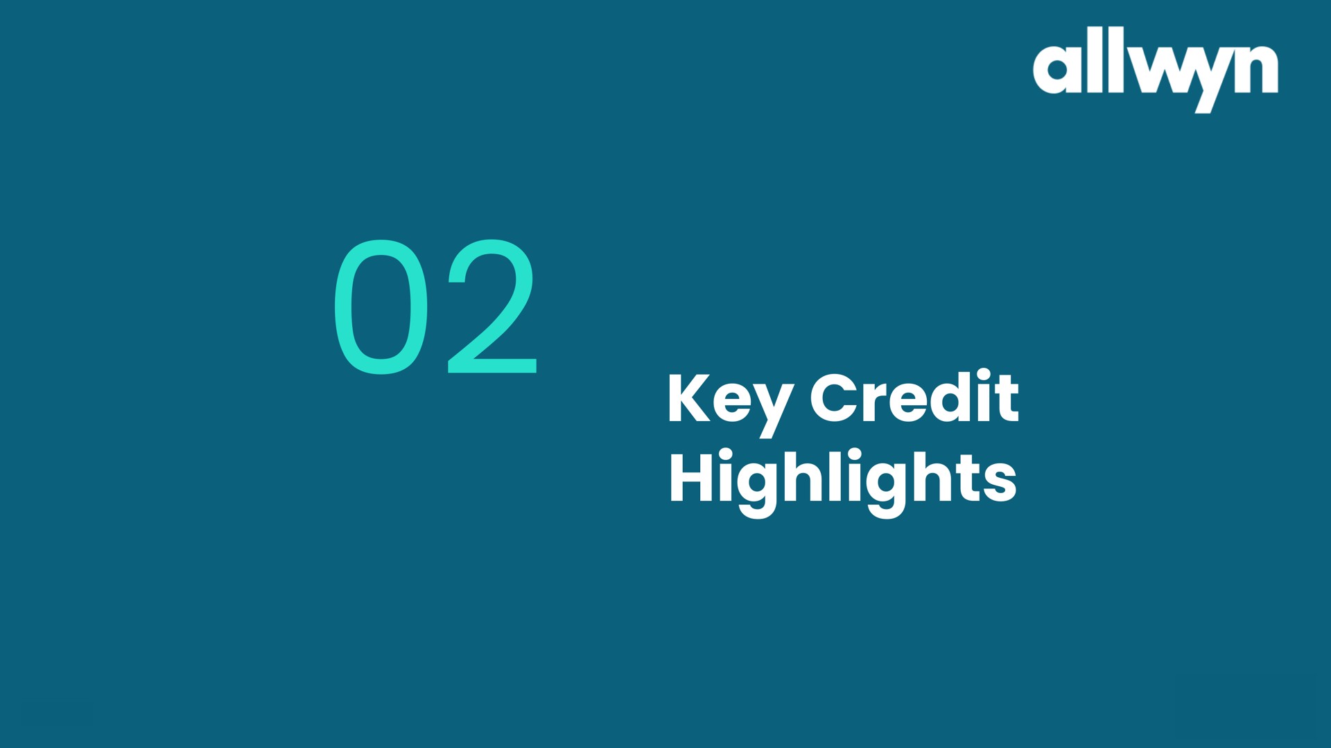 key credit highlights | Allwyn