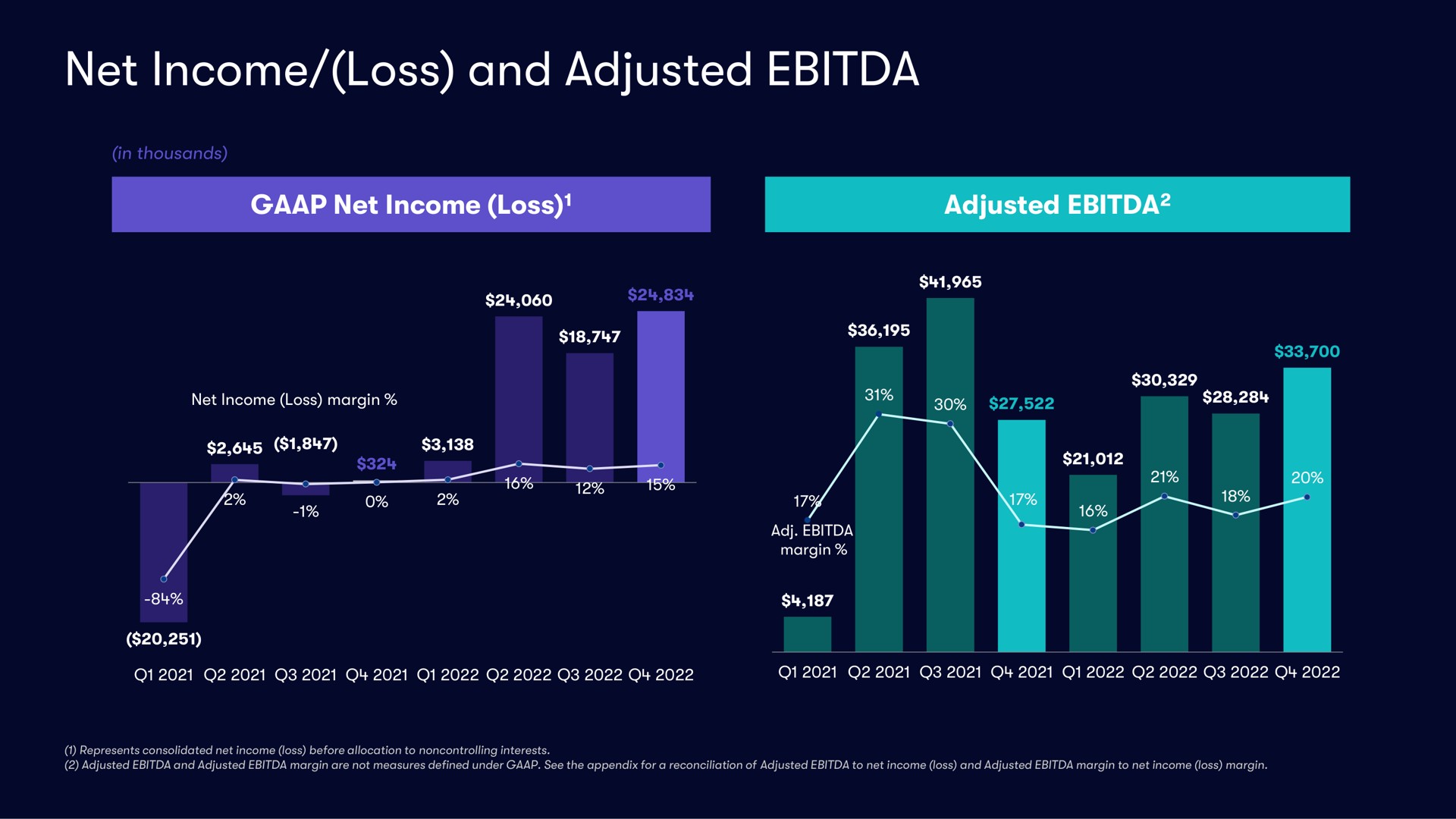 net income loss and adjusted | Vivid Seats