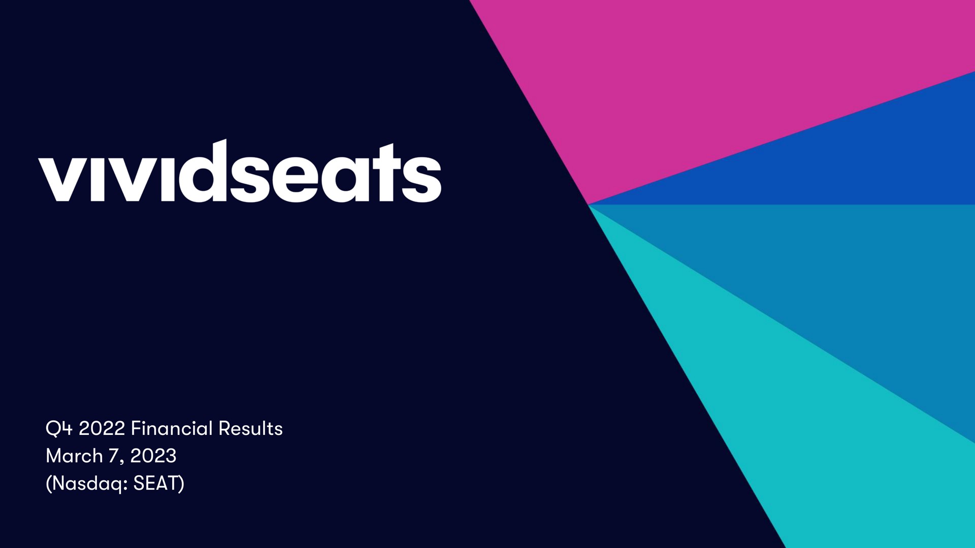 financial results march seat | Vivid Seats