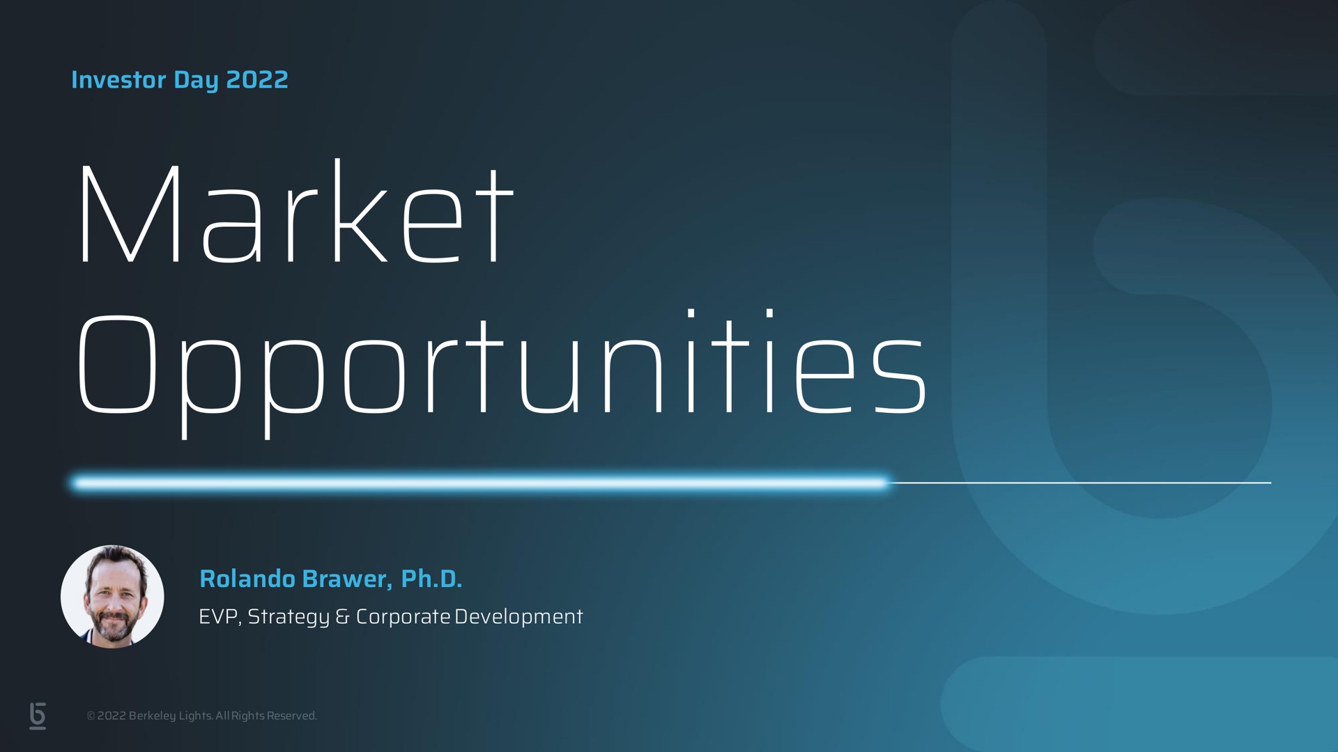 market opportunities | Berkeley Lights