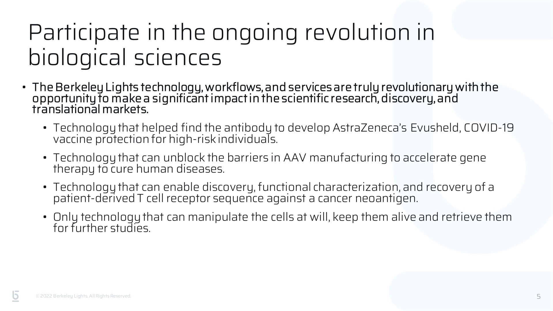 participate in the ongoing revolution in biological sciences | Berkeley Lights