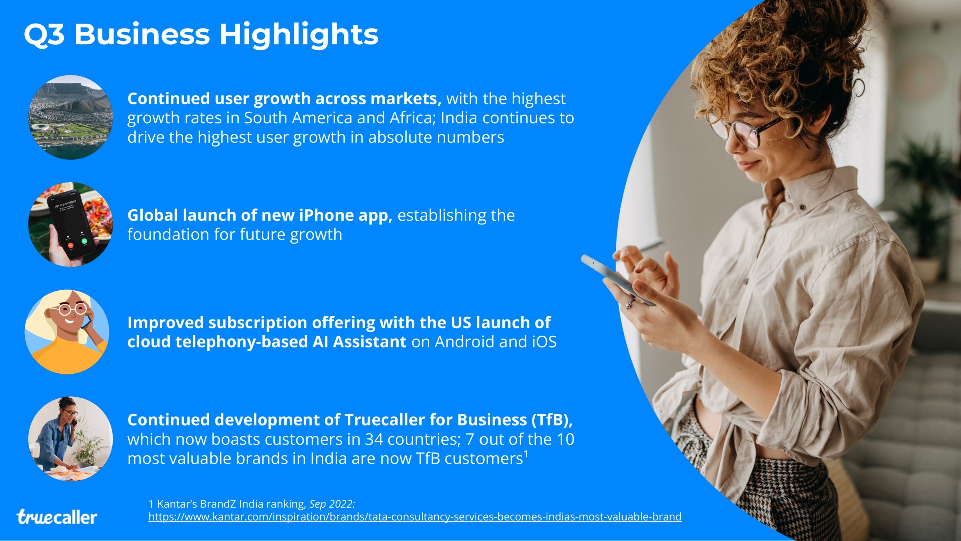 business highlights | Truecaller