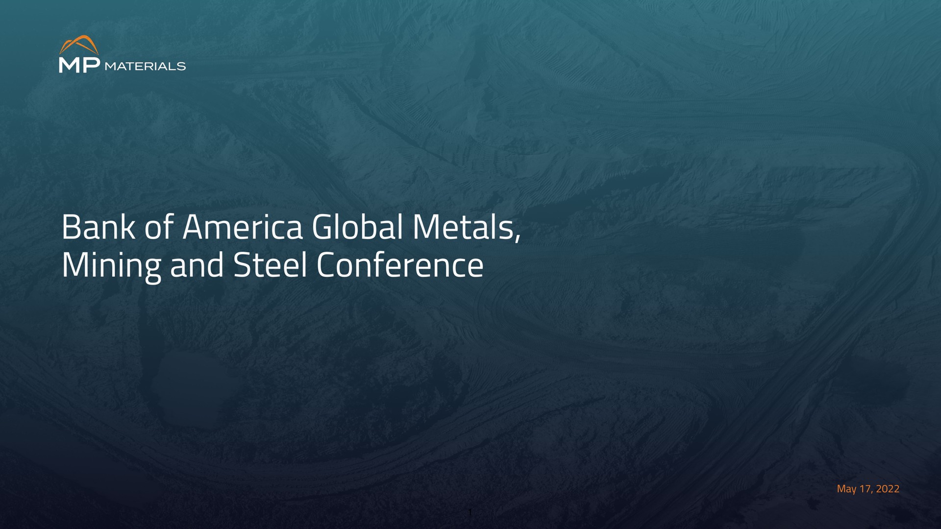 bank of global metals mining and steel conference | MP Materials
