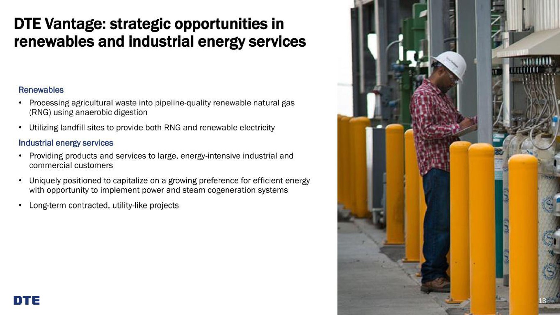 vantage strategic opportunities in and industrial energy services | DTE Electric