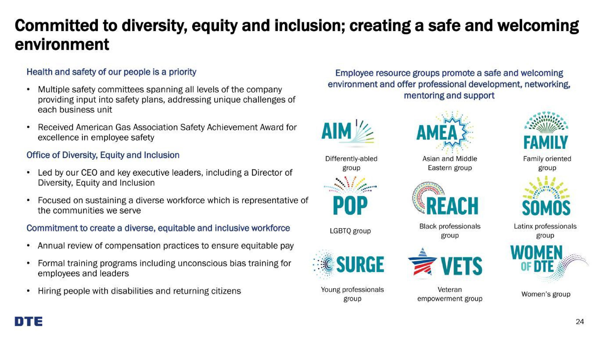 committed to diversity equity and inclusion creating a safe and welcoming environment | DTE Electric