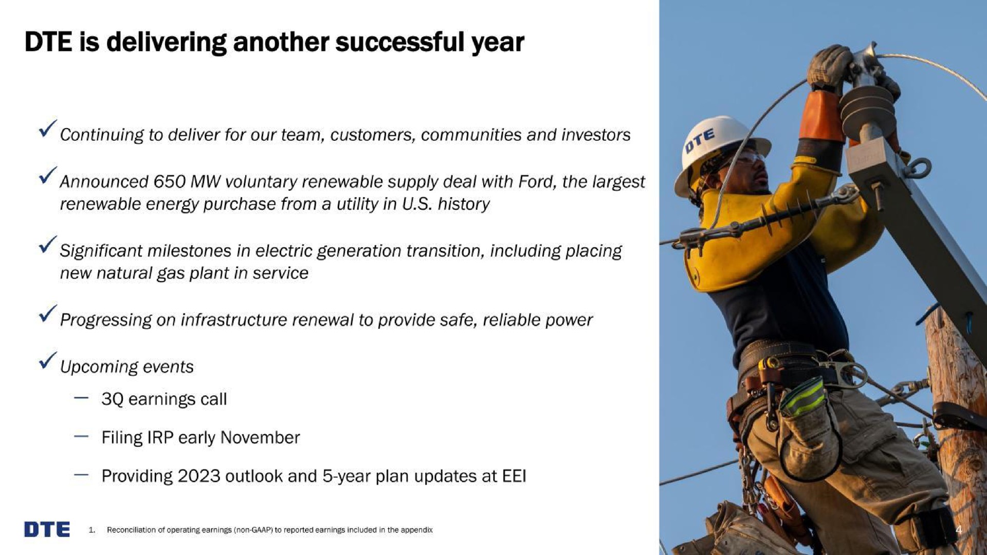 is delivering another successful year | DTE Electric