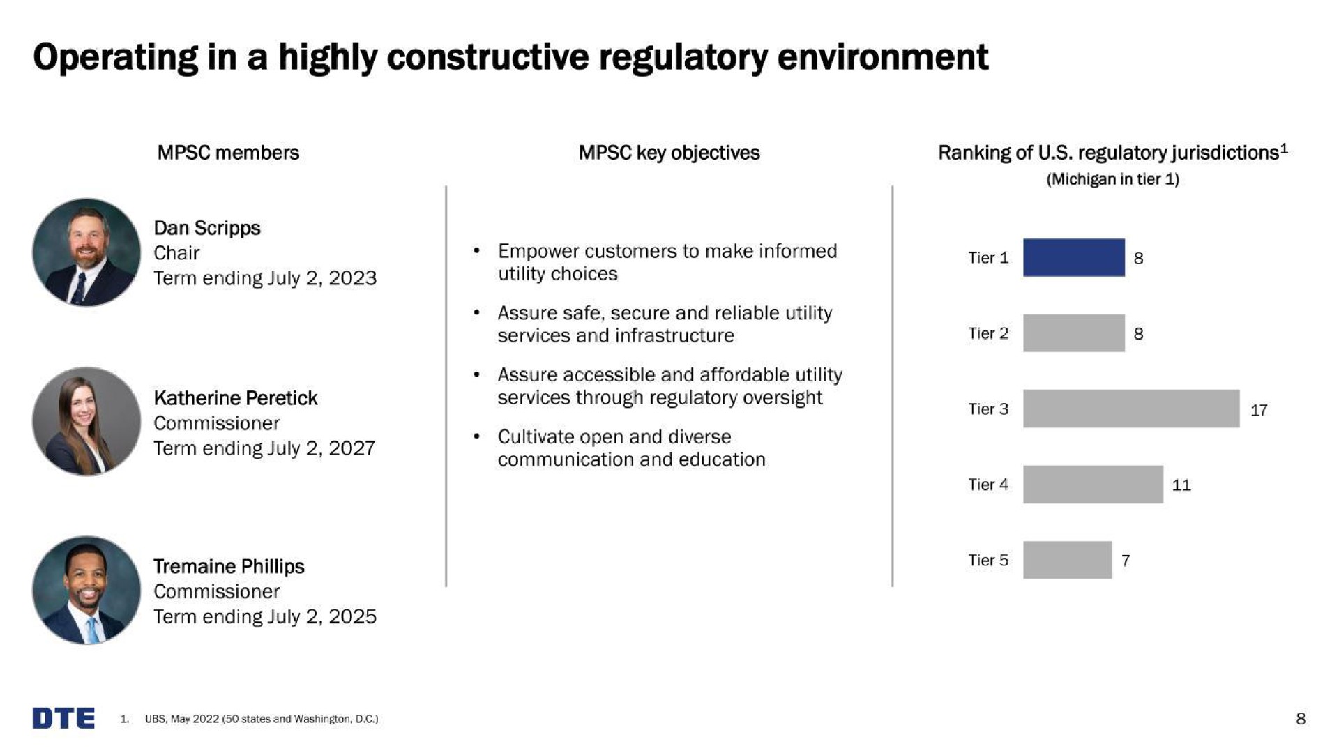 operating in a highly constructive regulatory environment | DTE Electric