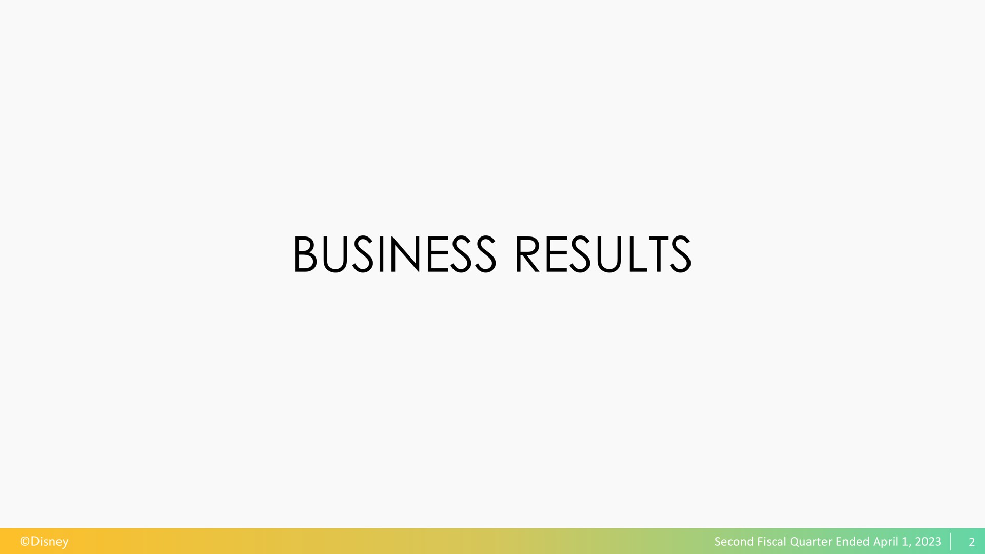 business results | Disney
