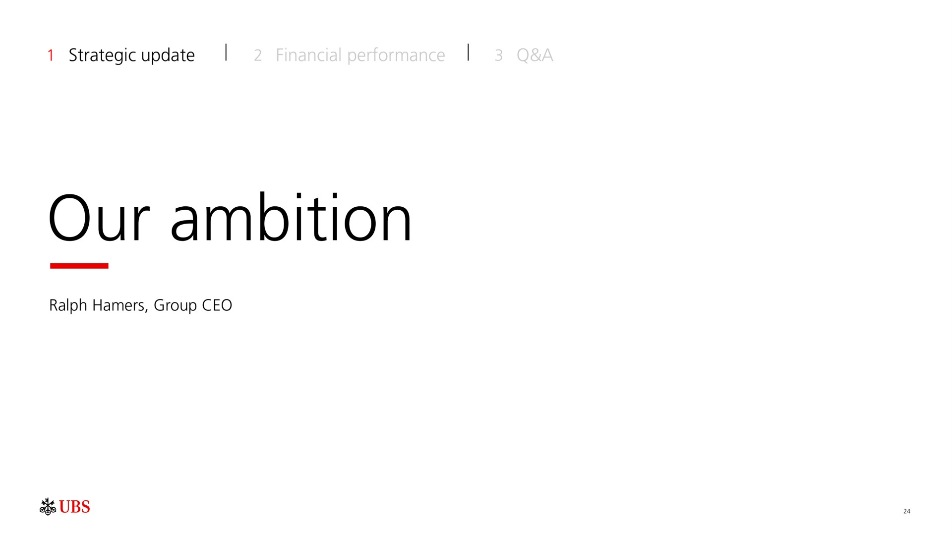 our ambition | UBS