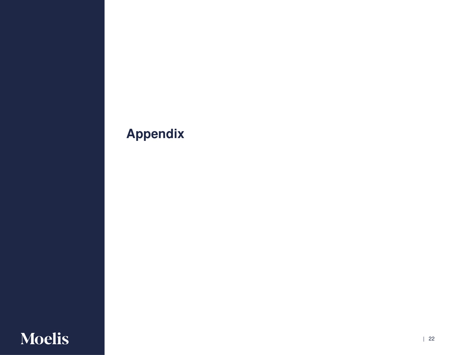 appendix | Moelis & Company