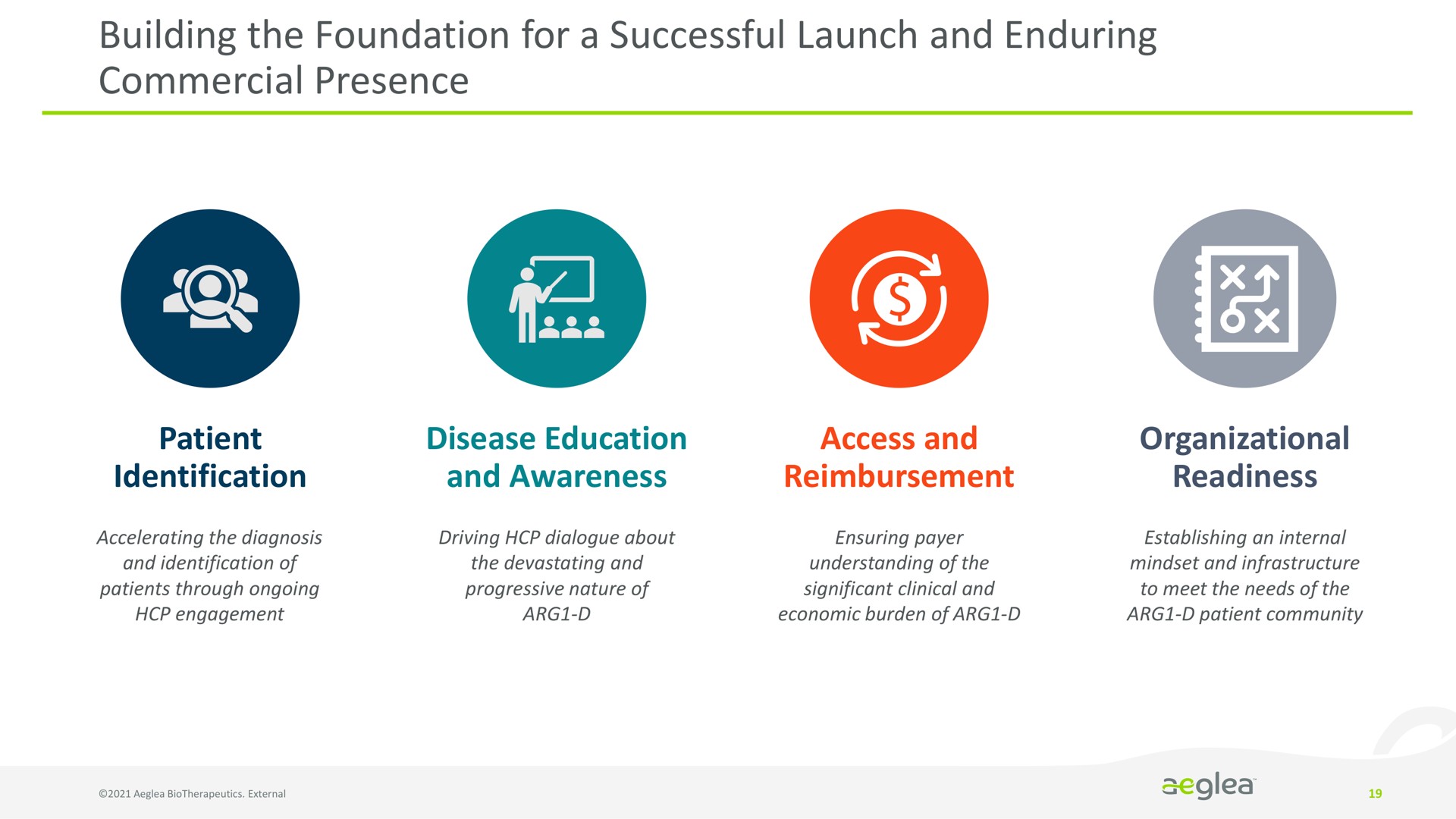 building the foundation for a successful launch and enduring commercial presence | Aeglea BioTherapeutics