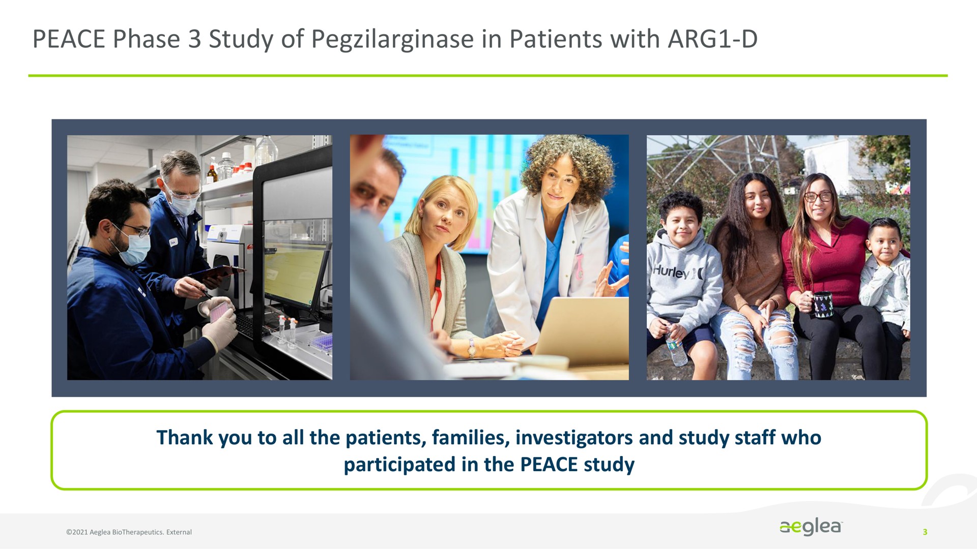 peace phase study of in patients with | Aeglea BioTherapeutics