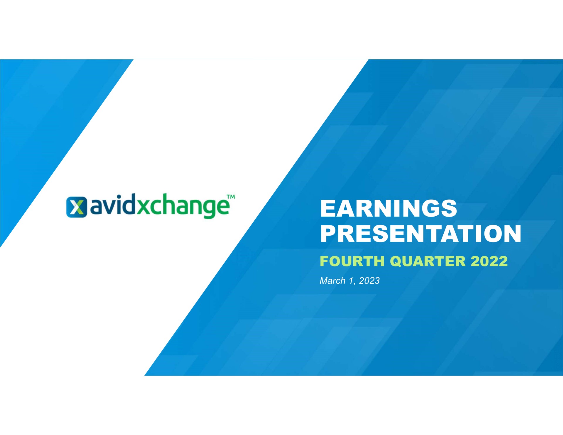earnings presentation | AvidXchange