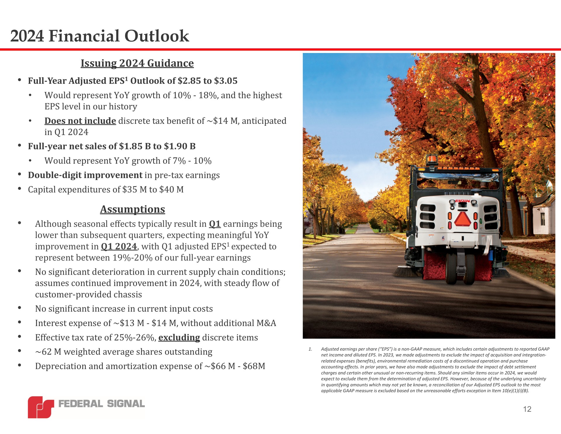 financial outlook | Federal Signal