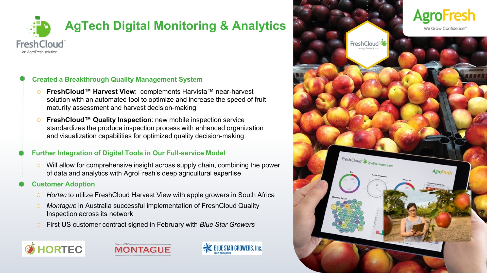 digital monitoring analytics tec blue star growers | AgroFresh